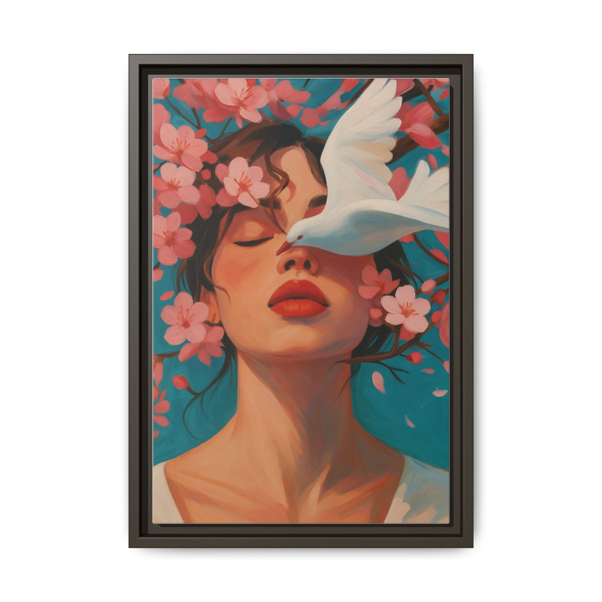 Pink Floral Serenity Dove