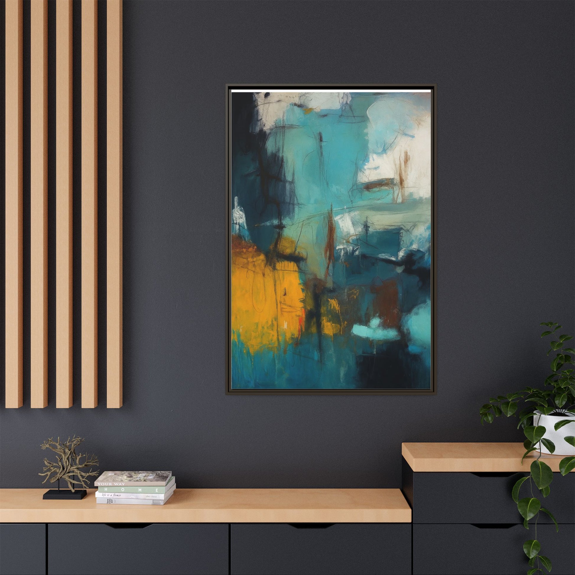 Abstract Blue Gold