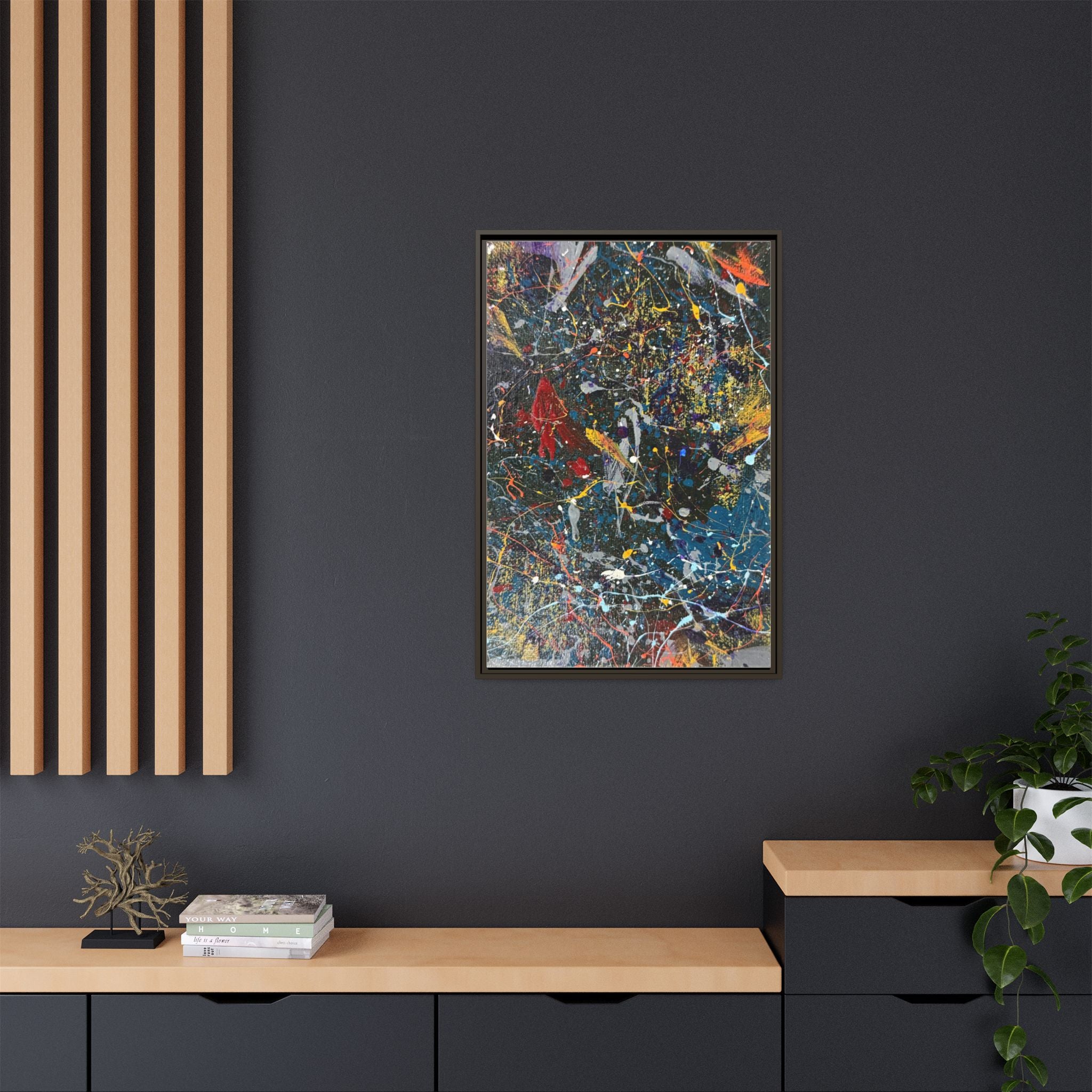 Colorful Abstract Framed Canvas Art