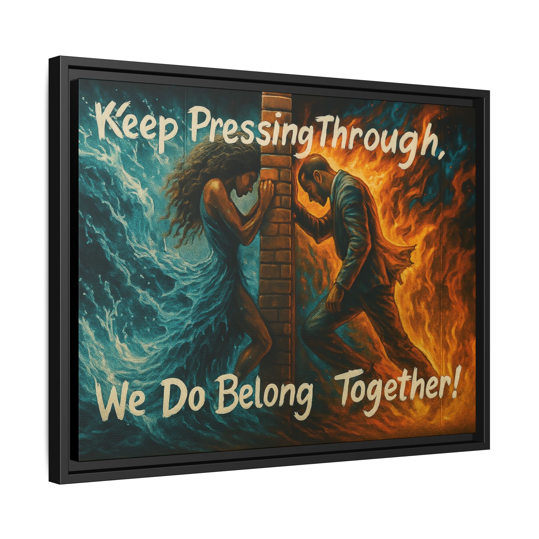 Matte Canvas, Framed (Multi-color)