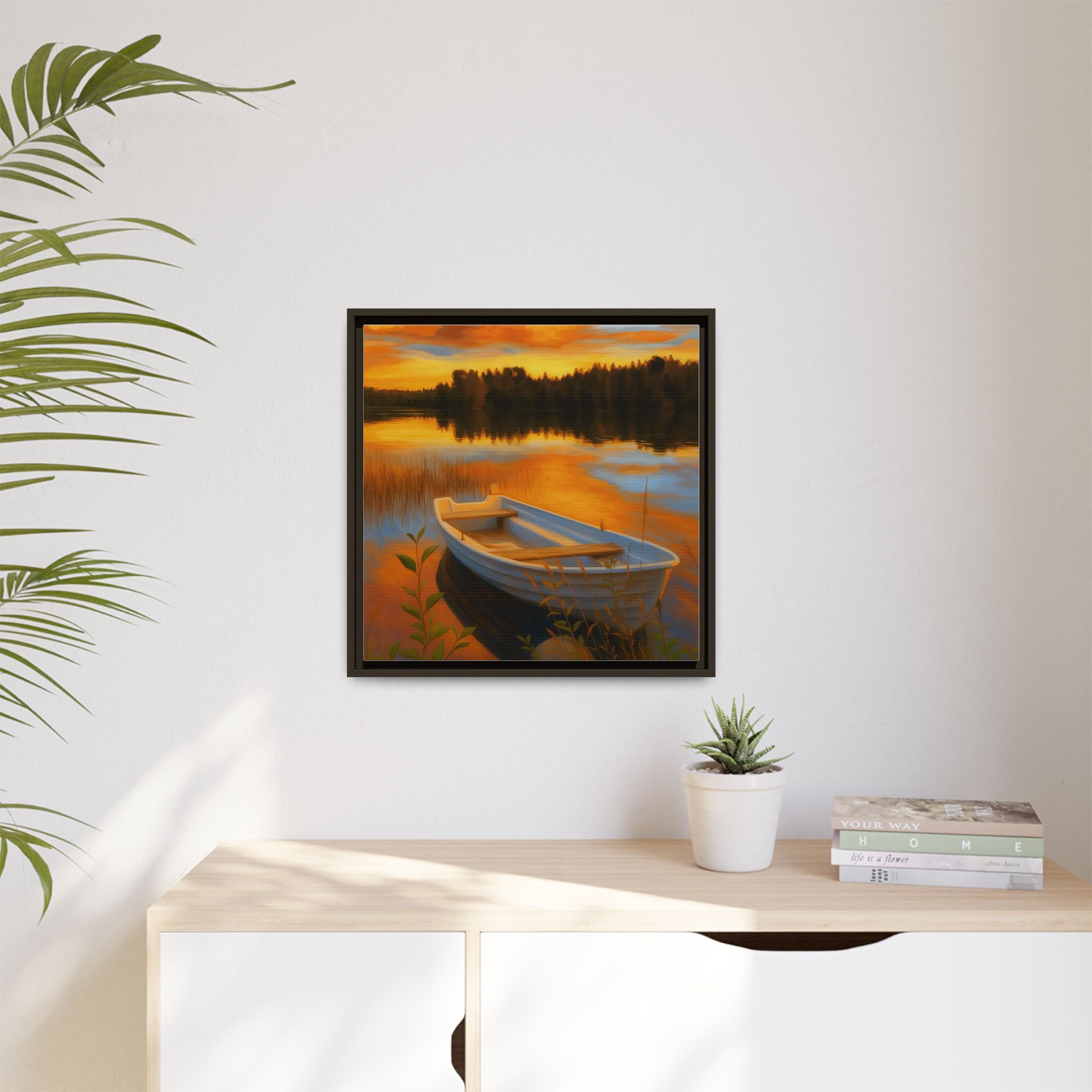 Sunset Boat Reflections