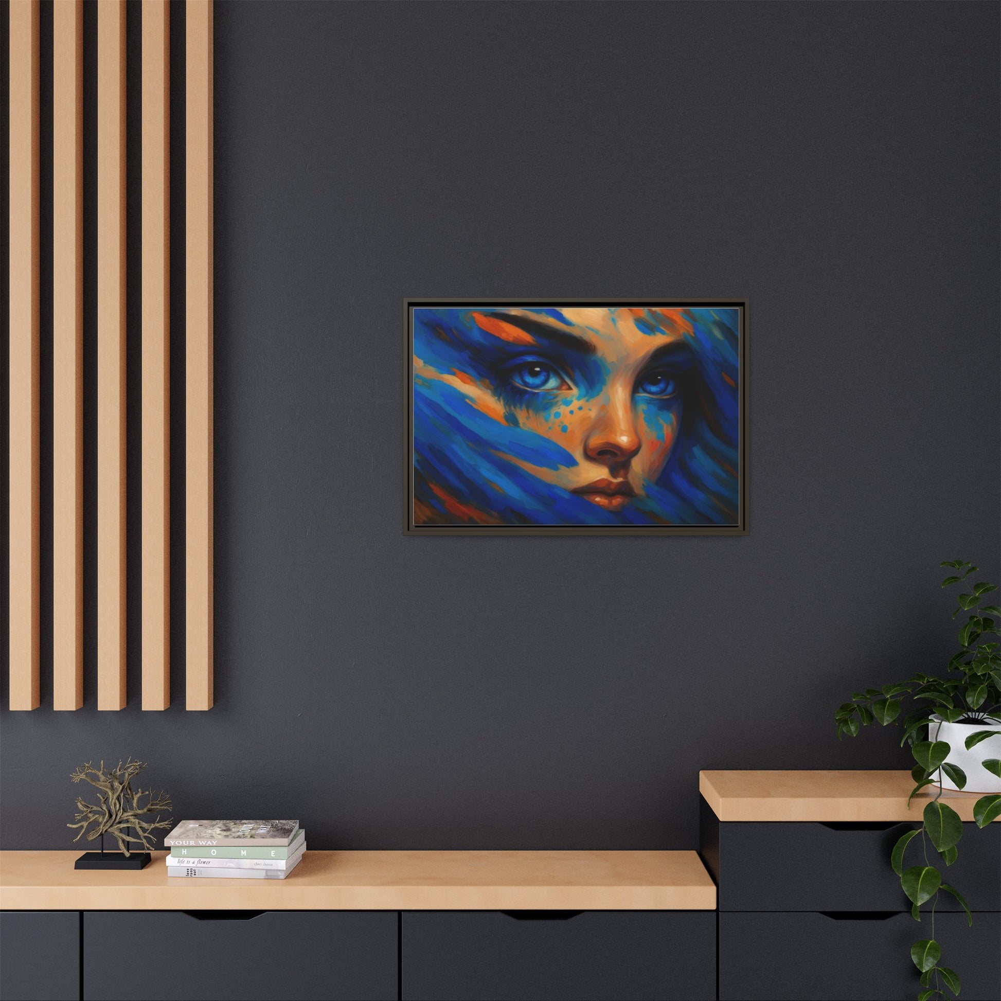 Vibrant Lady Blue Wave