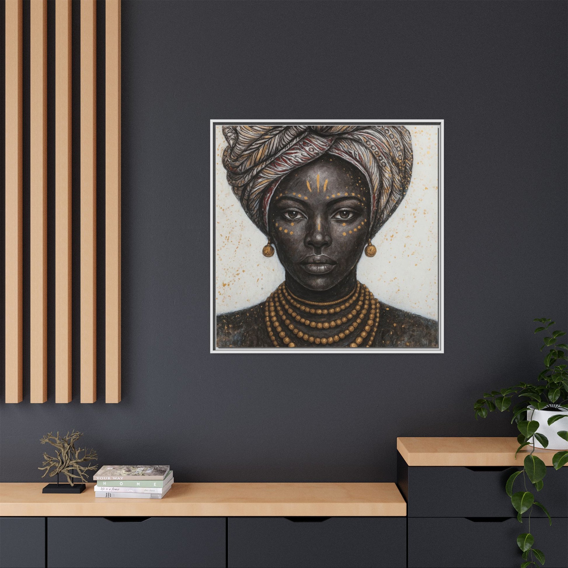 White Artistic African Lady