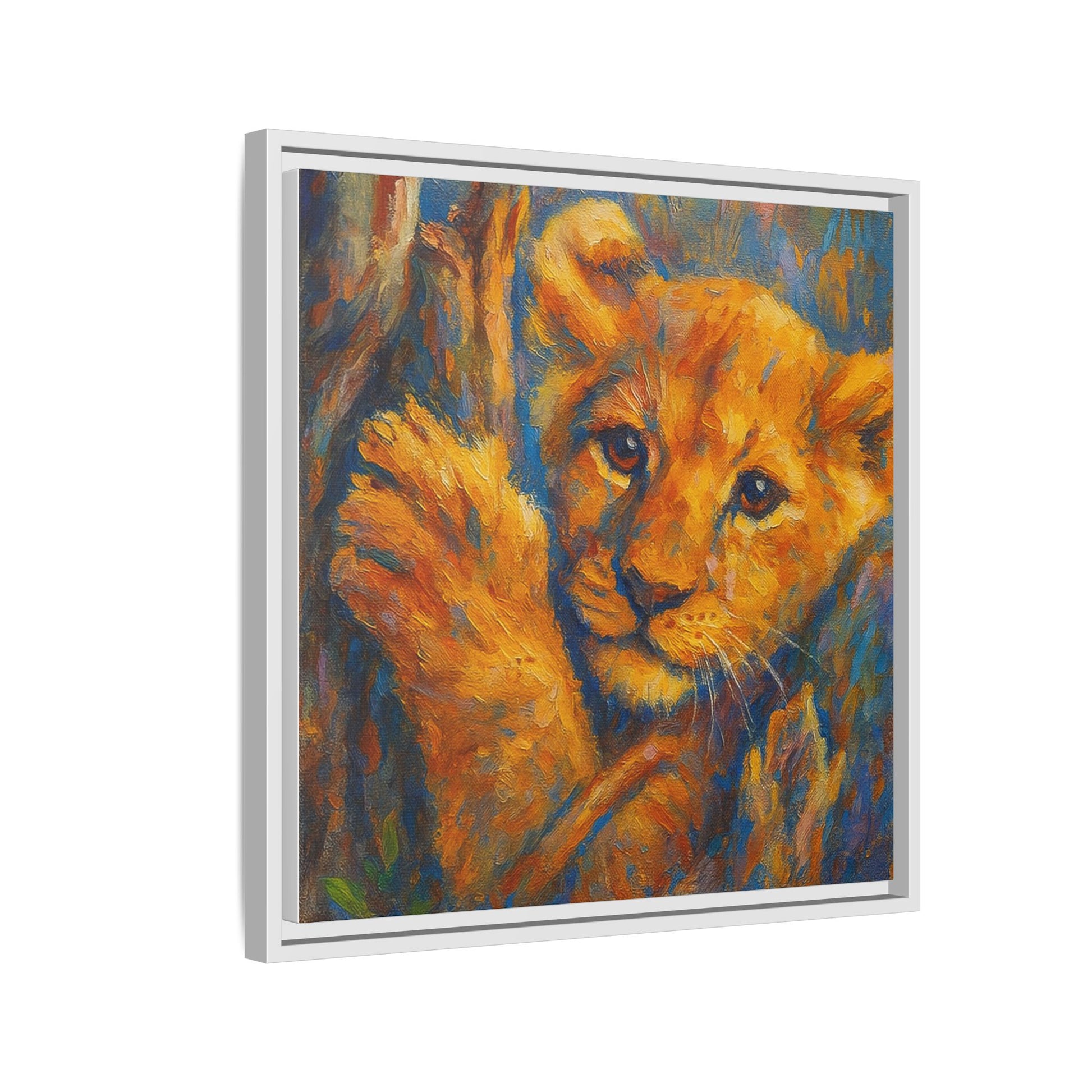 Lion Cub in Tree