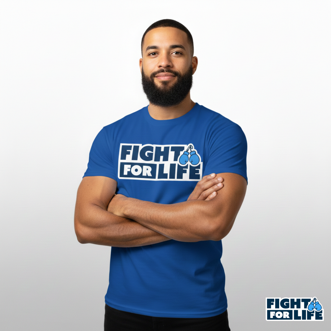 Fight For Life T-Shirt — Royal Blue Tee