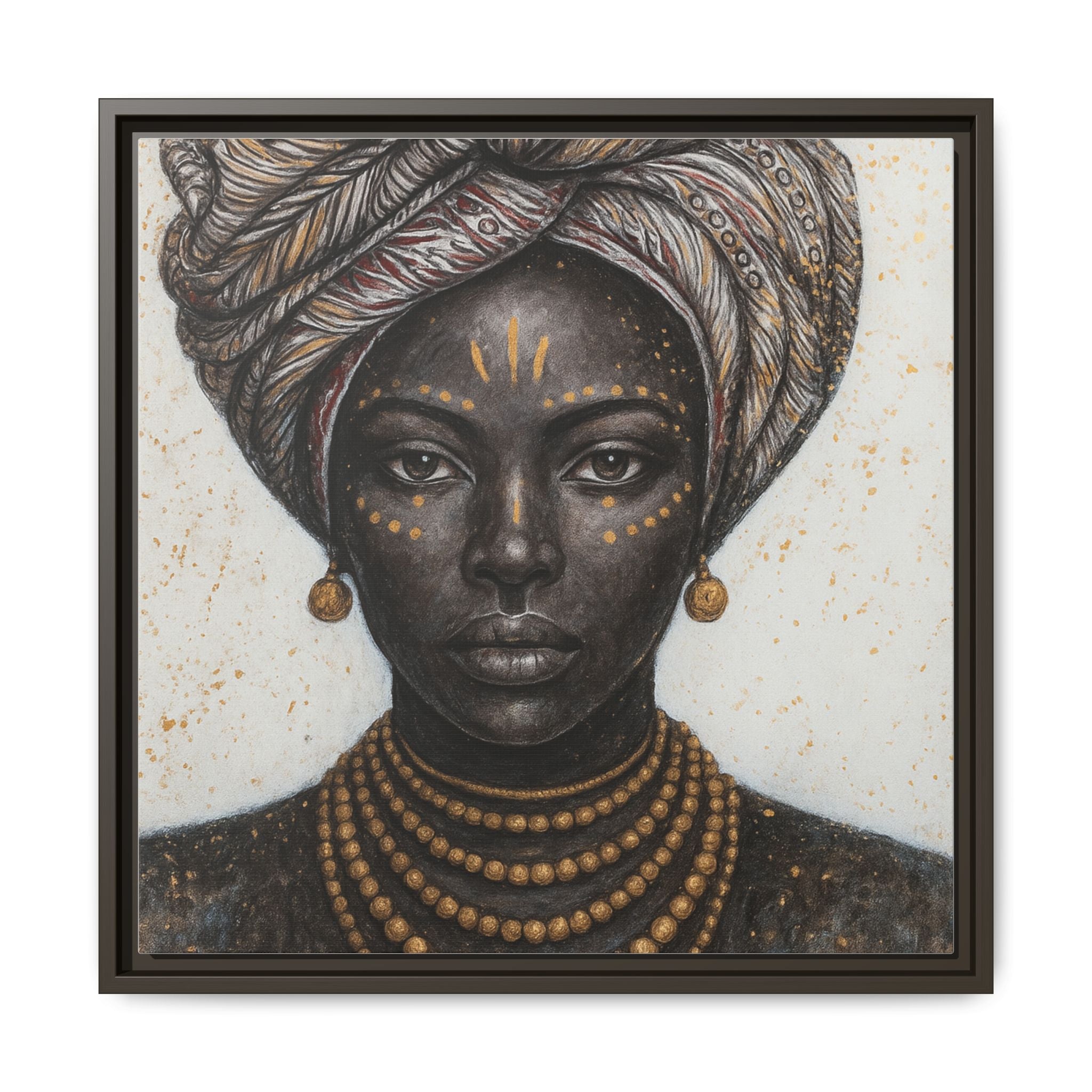 White Artistic African Lady