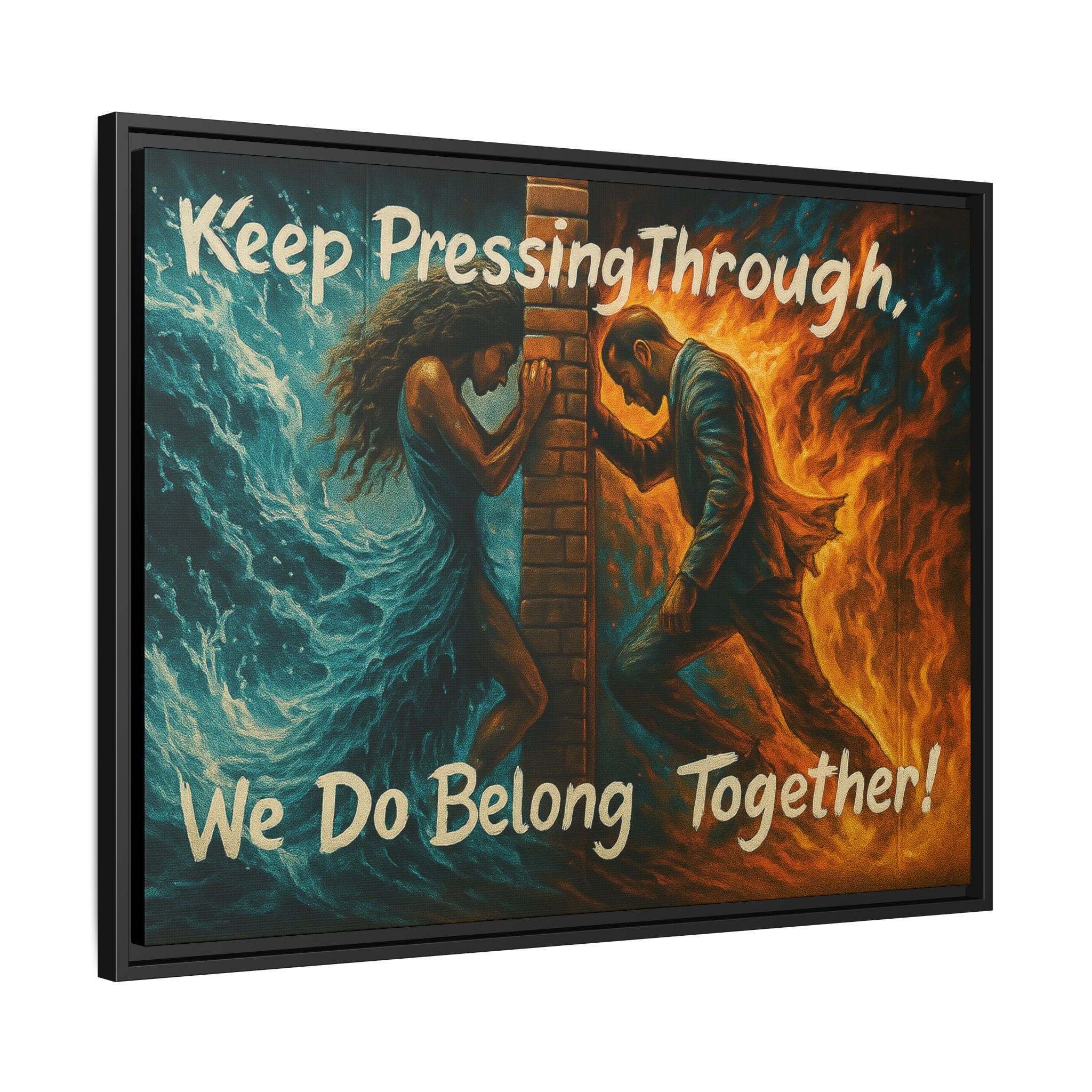 Matte Canvas, Framed (Multi-color)