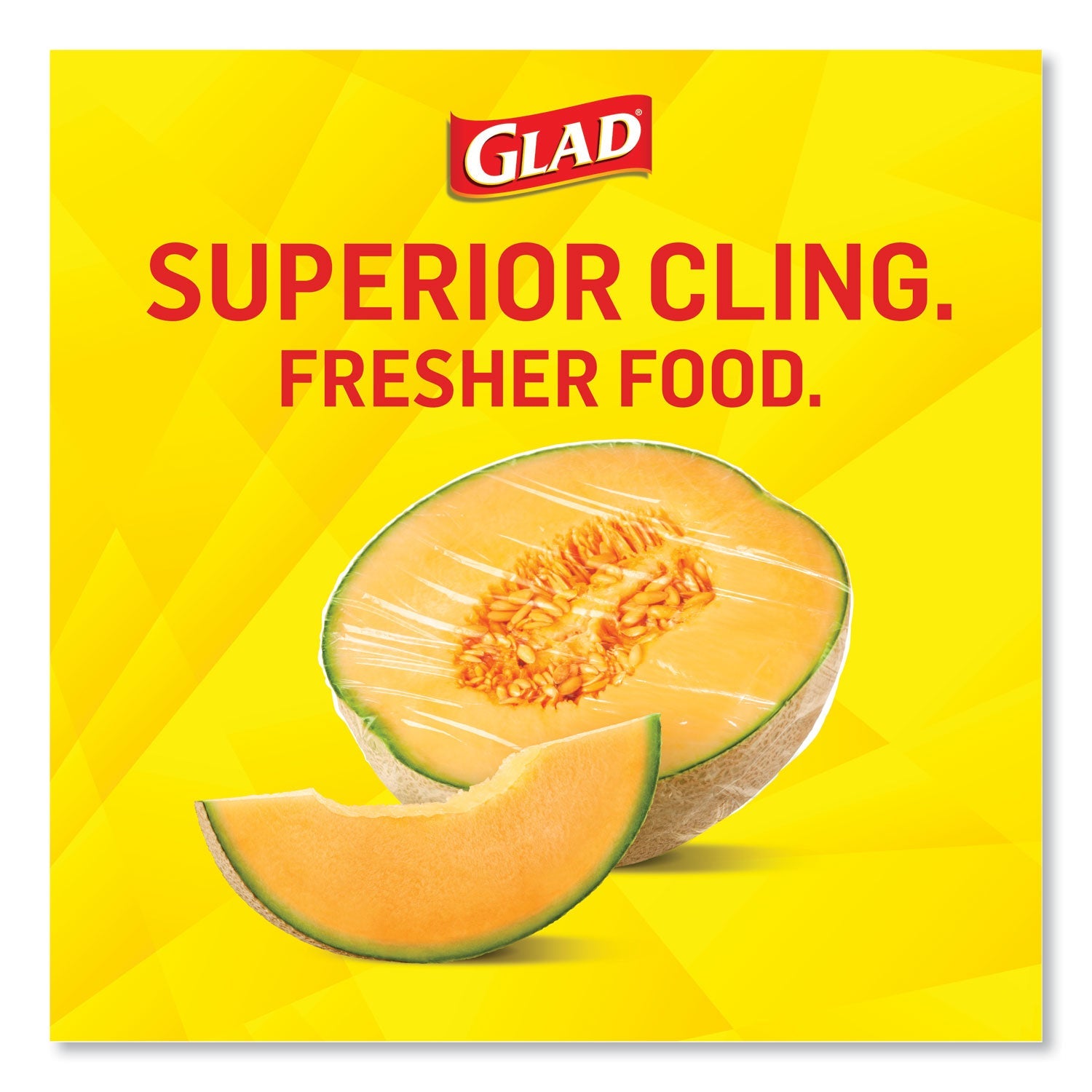 Glad ClingWrap Plastic Wrap, 200 Square Foot Roll, Clear, 12 Rolls/Carton