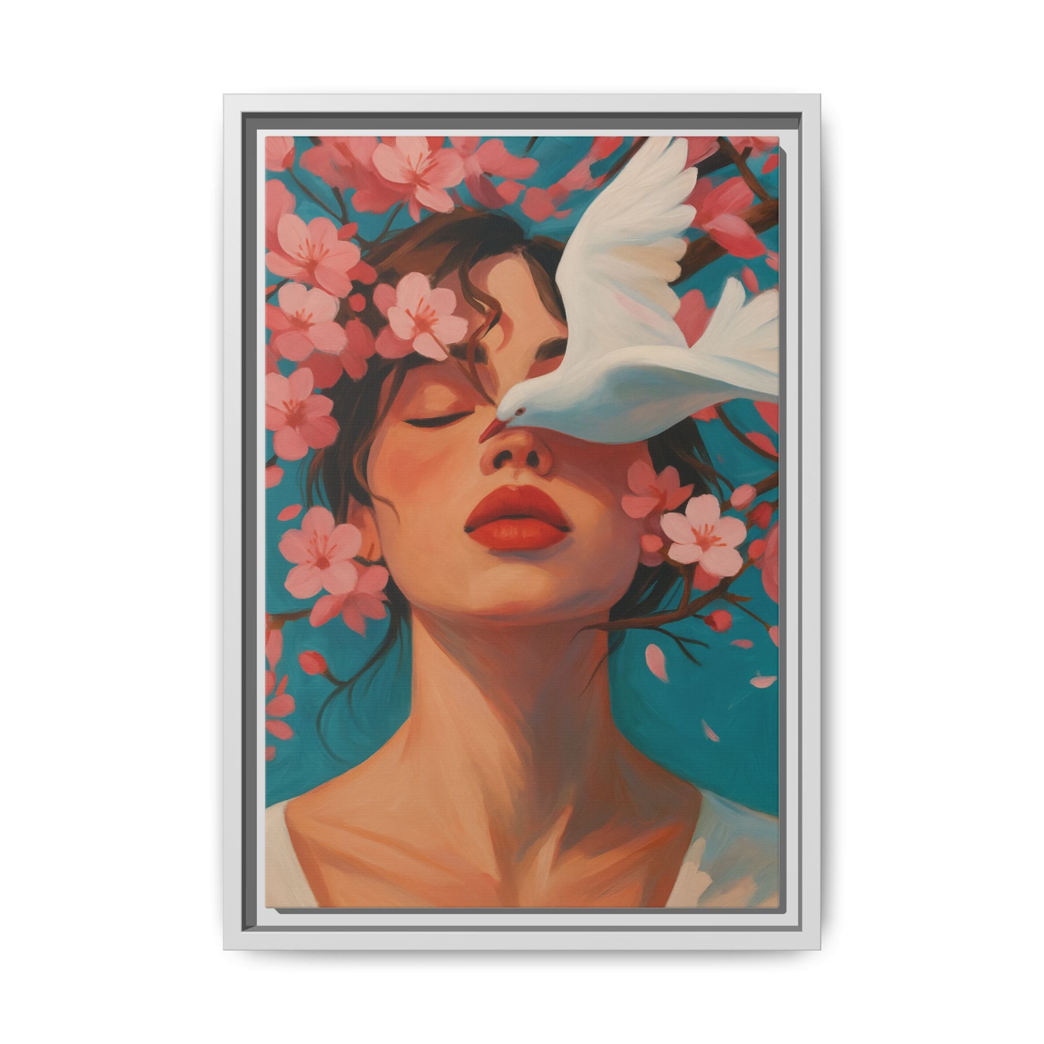 Pink Floral Serenity Dove