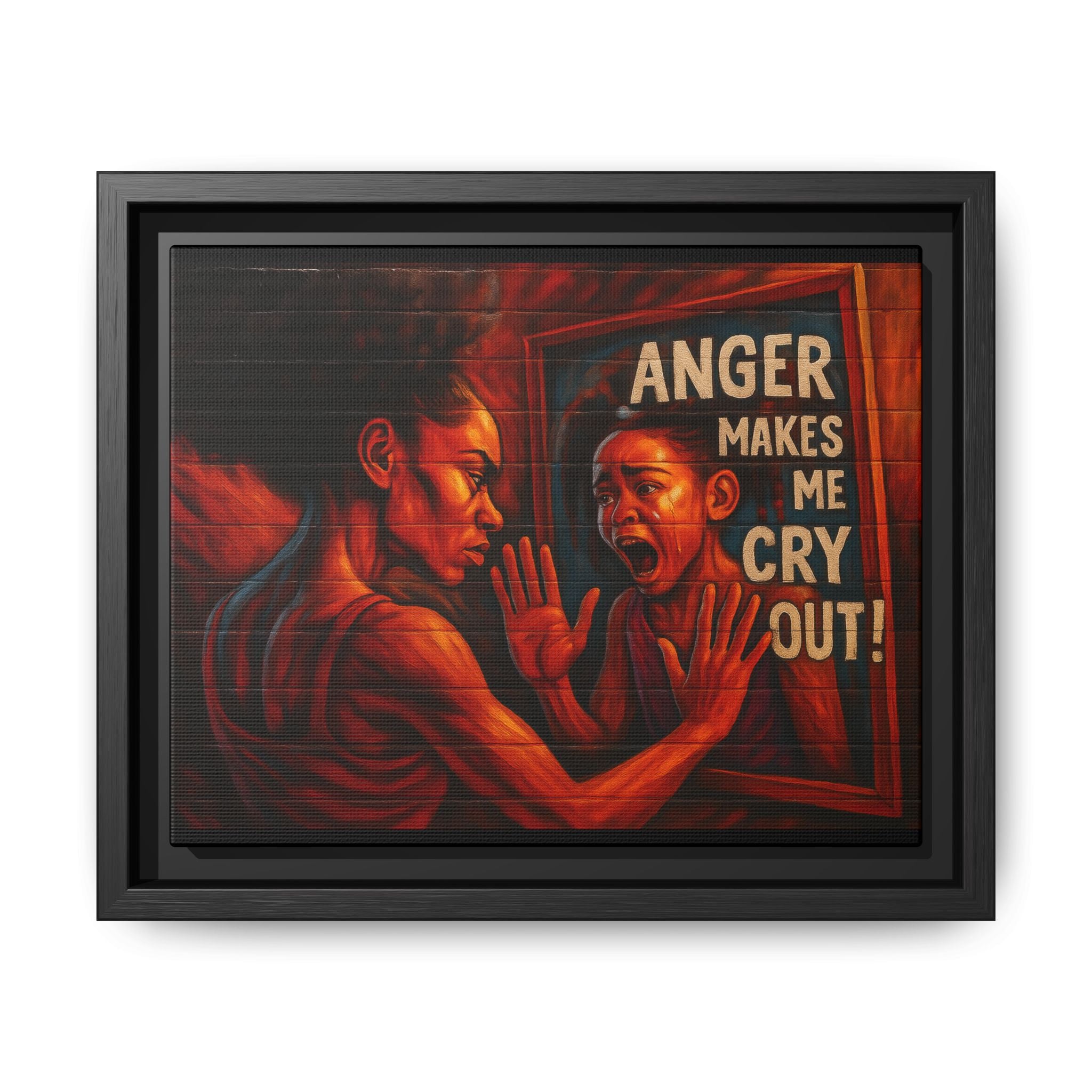 Framed Wall Art - Emotionally Resonant Canvas, Inspirational Home Decor, Powerful Motivational Gift, Unique Art for Self-Reflection