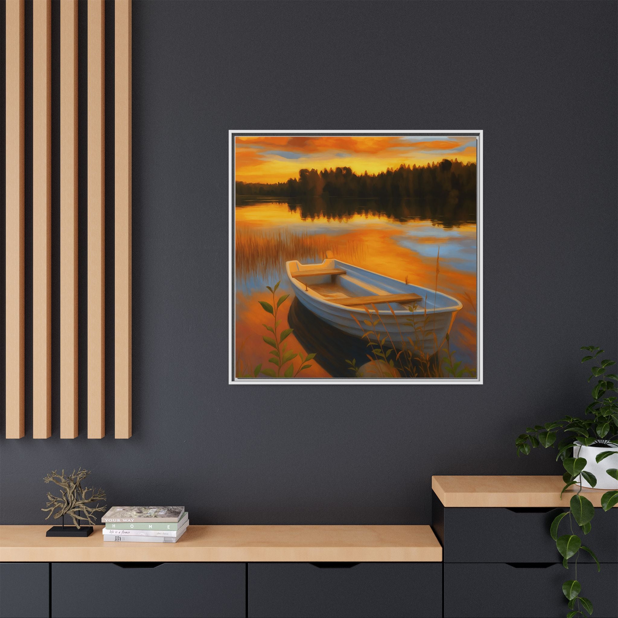 Sunset Boat Reflections