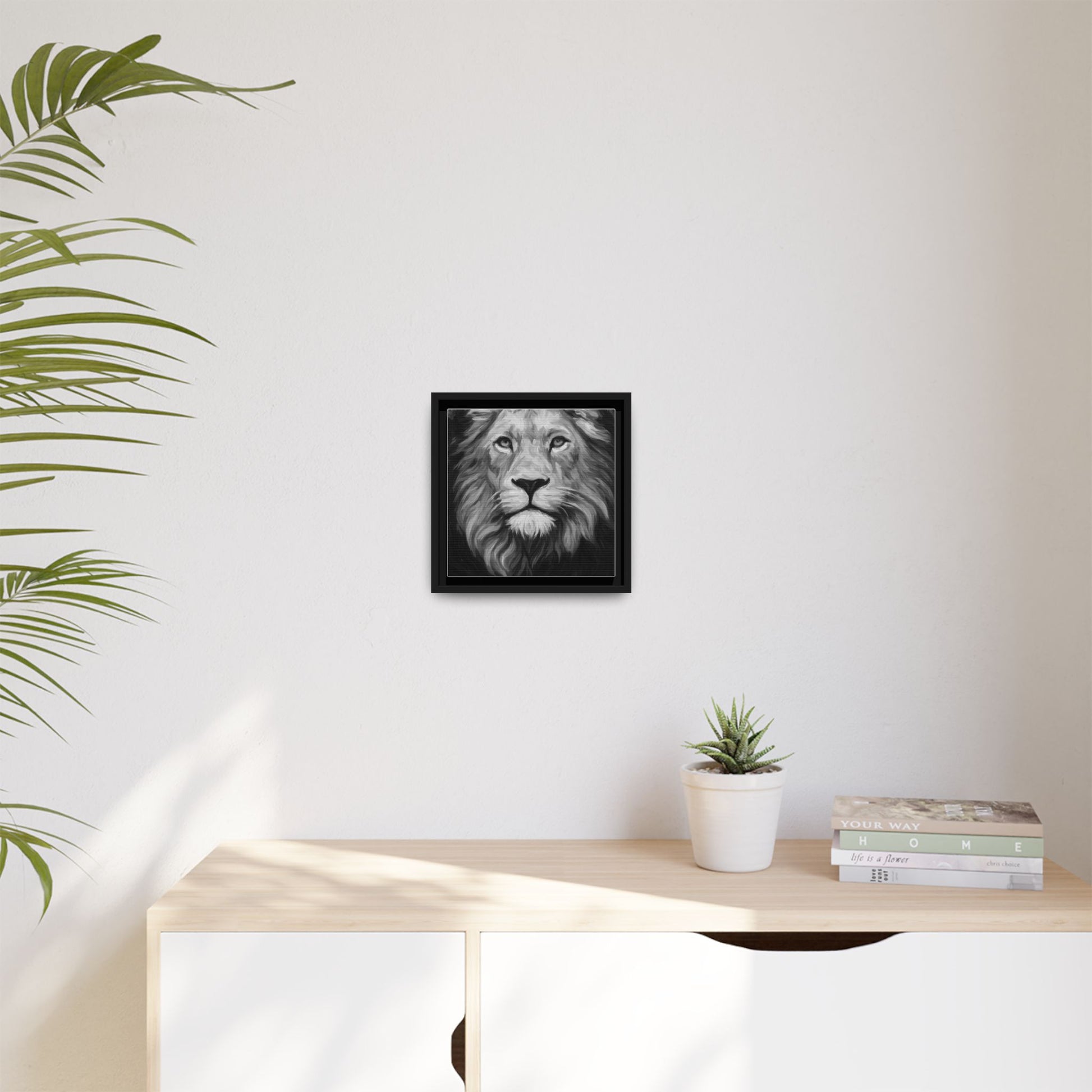 Black and White Lion 1