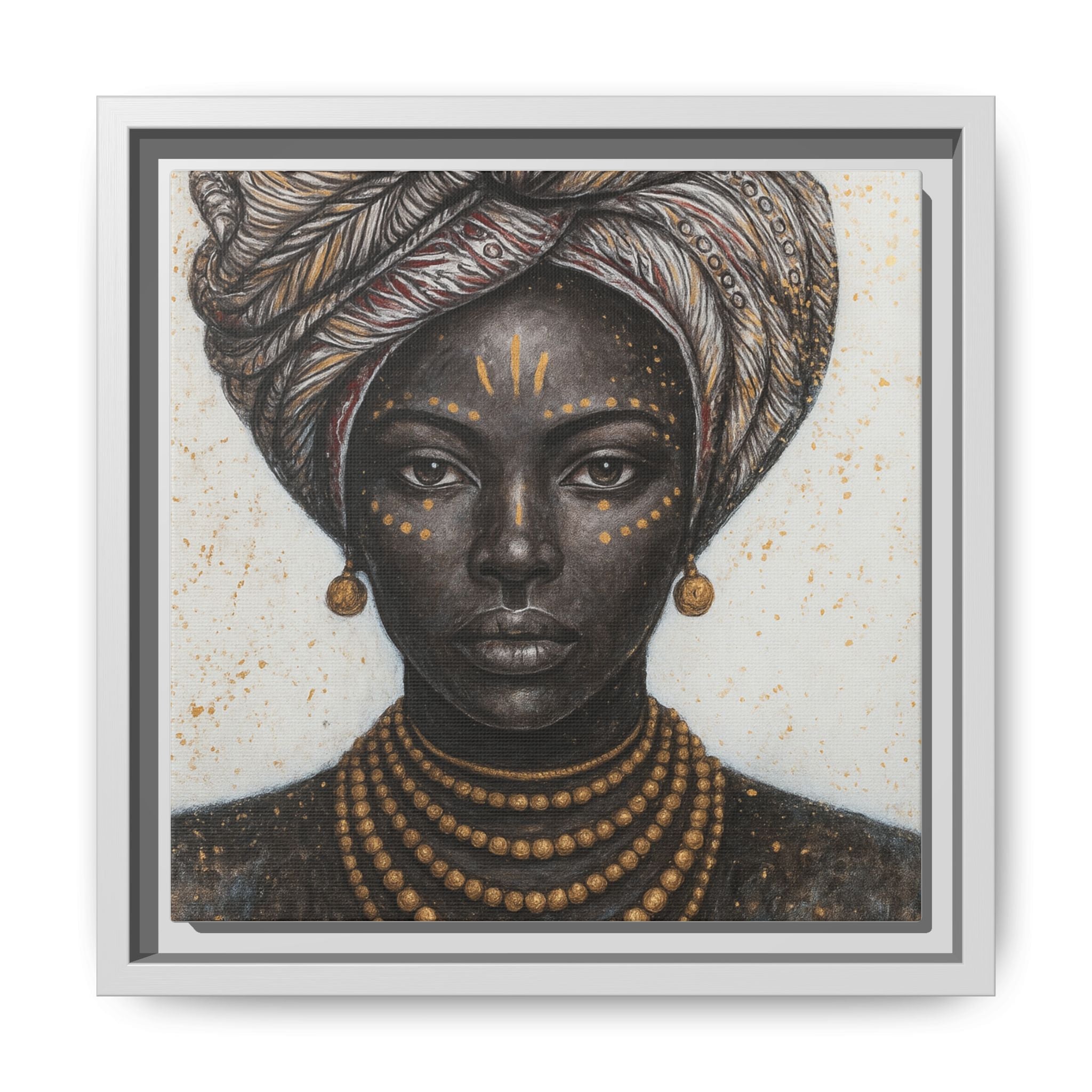 White Artistic African Lady