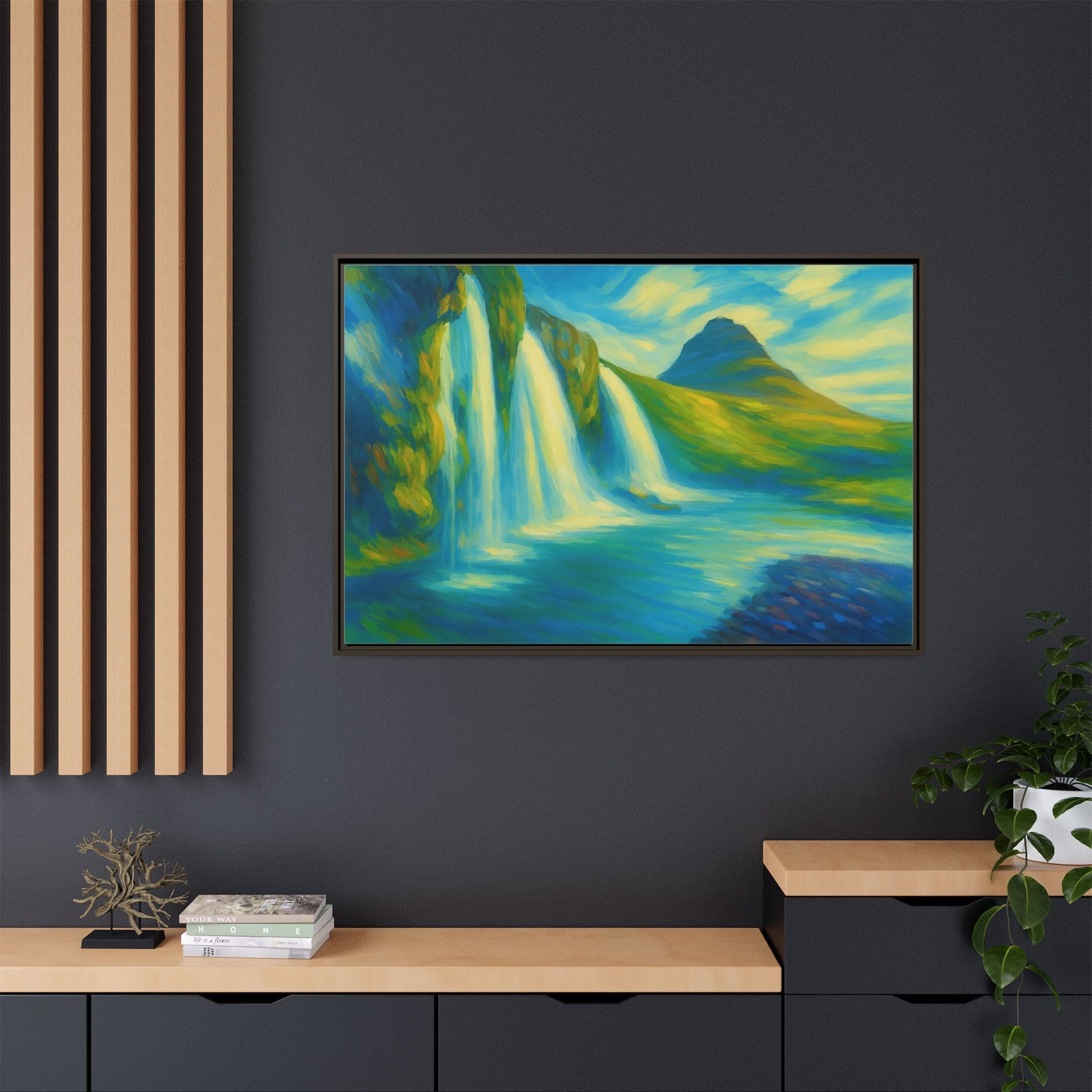 Waterfall Green Landscape