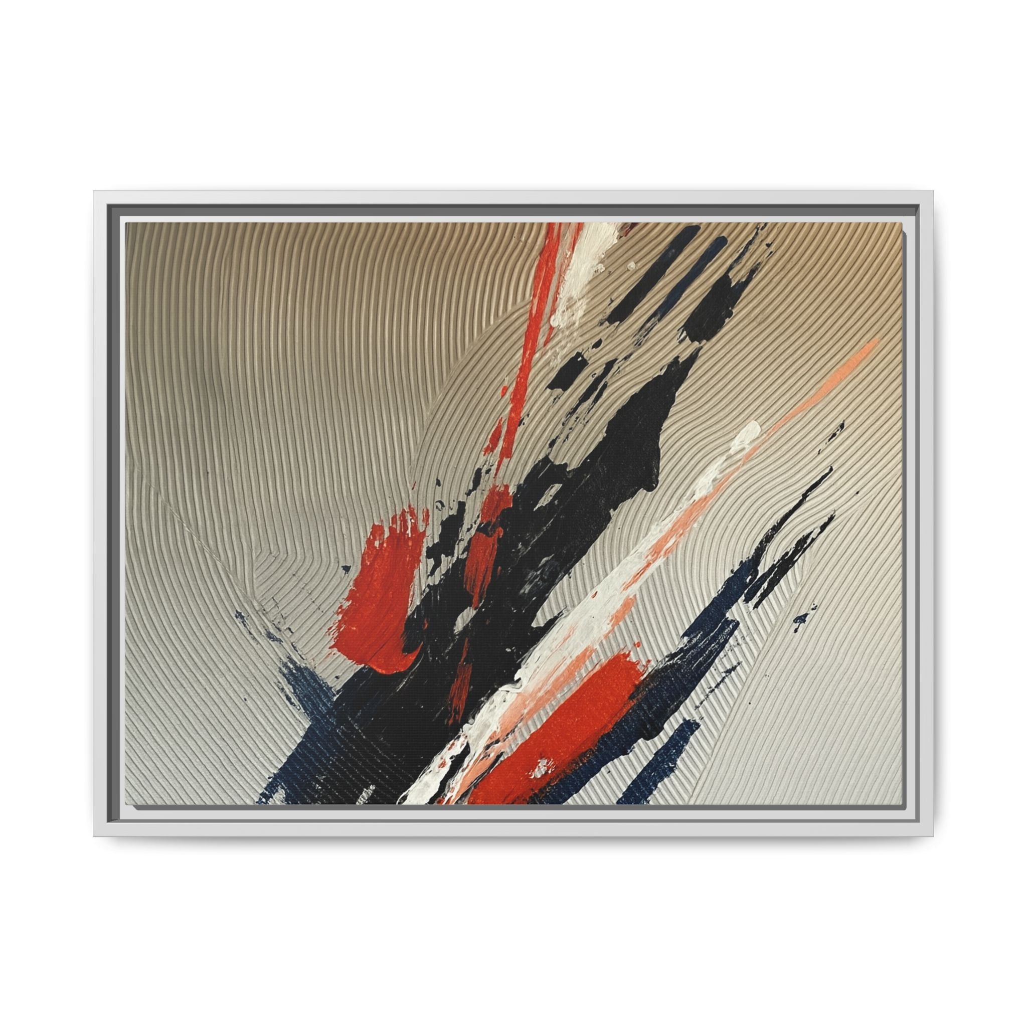 Black Red White Splatter