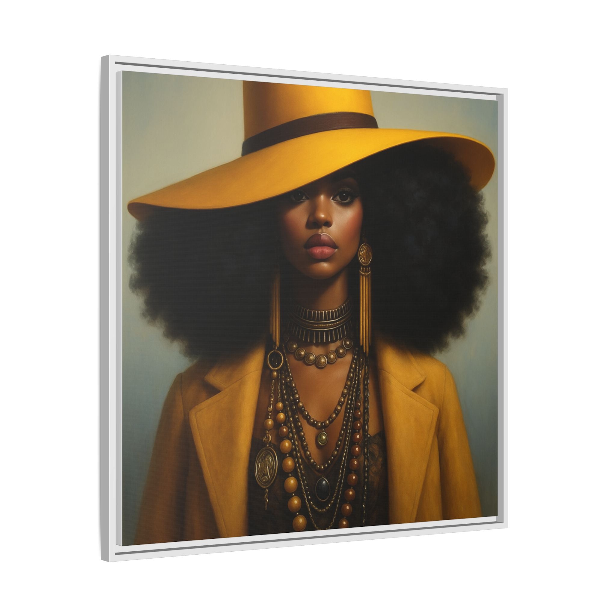 Yellow Afro Royalty of Elegance