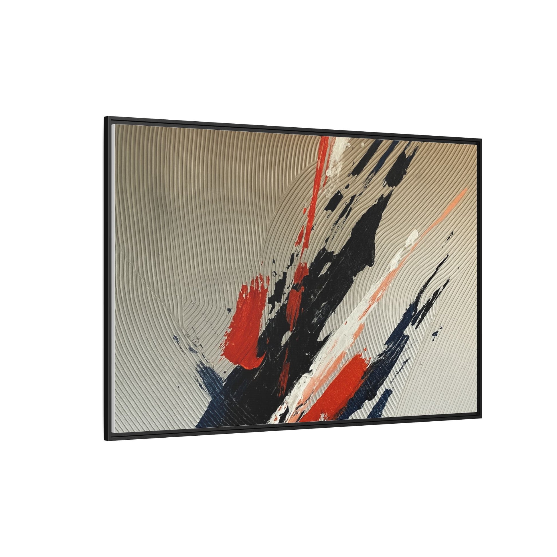 Black Red White Splatter
