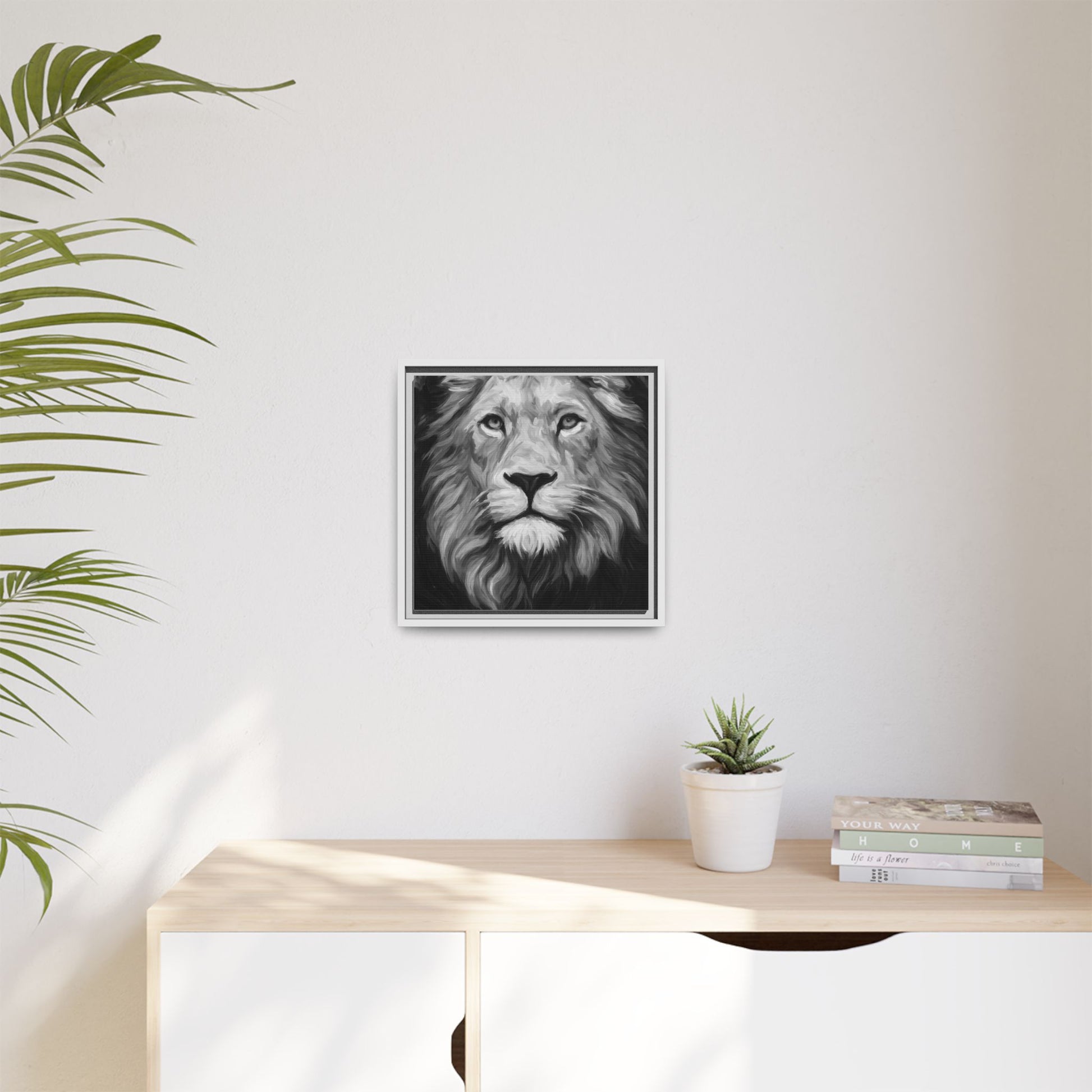 Black and White Lion 1