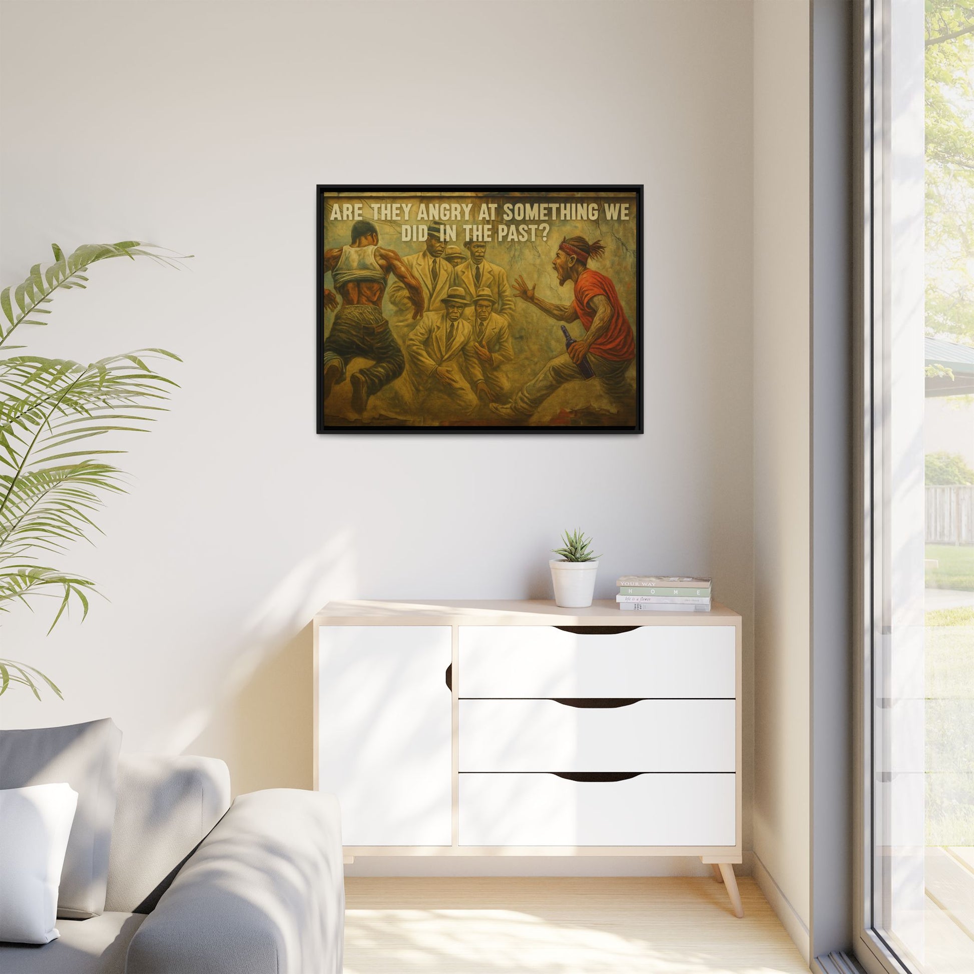 Framed Art Print: Thought-Provoking Vintage Style Wall Decor, Home Office Inspiration, Thoughtful Gift for Art Lovers