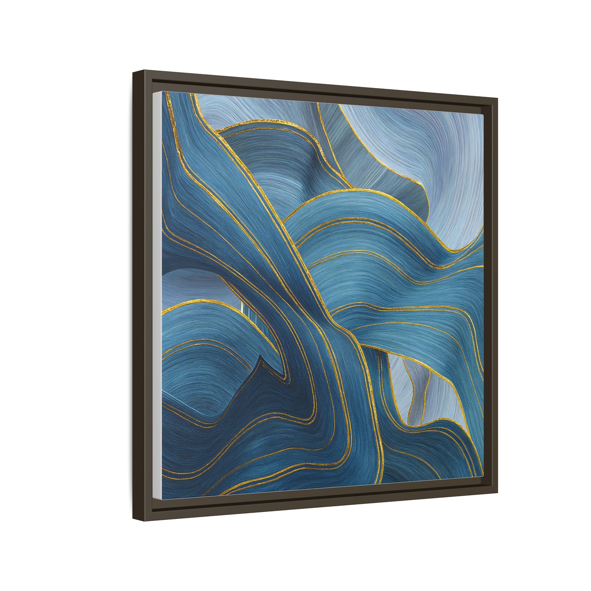 Blue Swirl Golden Trim