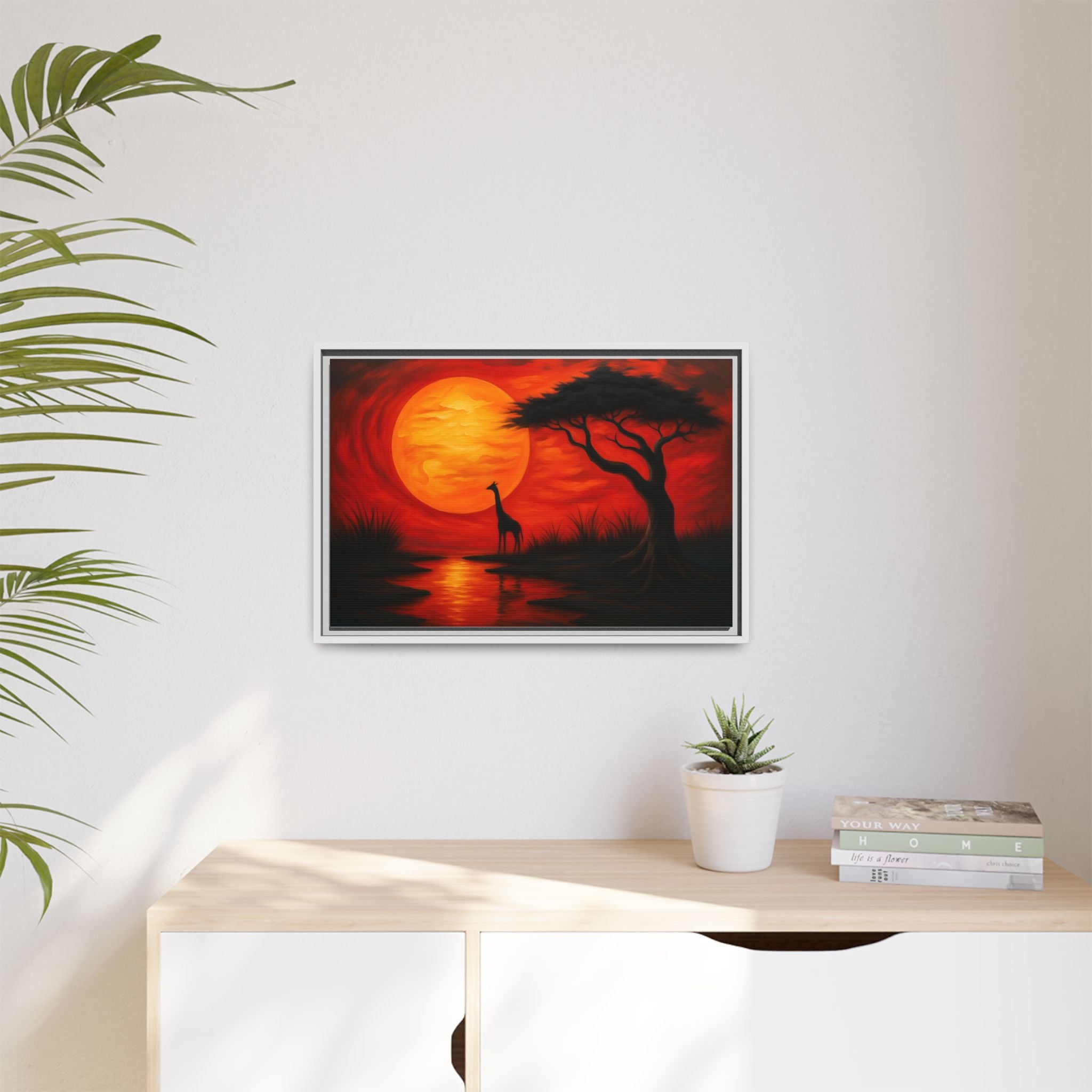 Giraffe Savanna Sunset