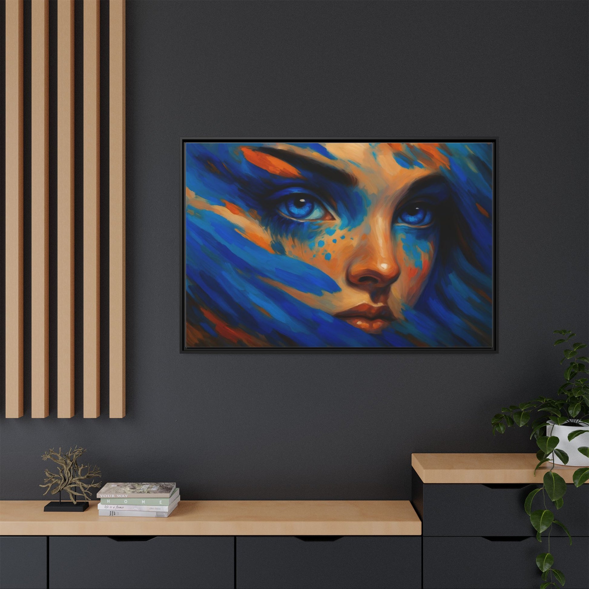 Vibrant Lady Blue Wave