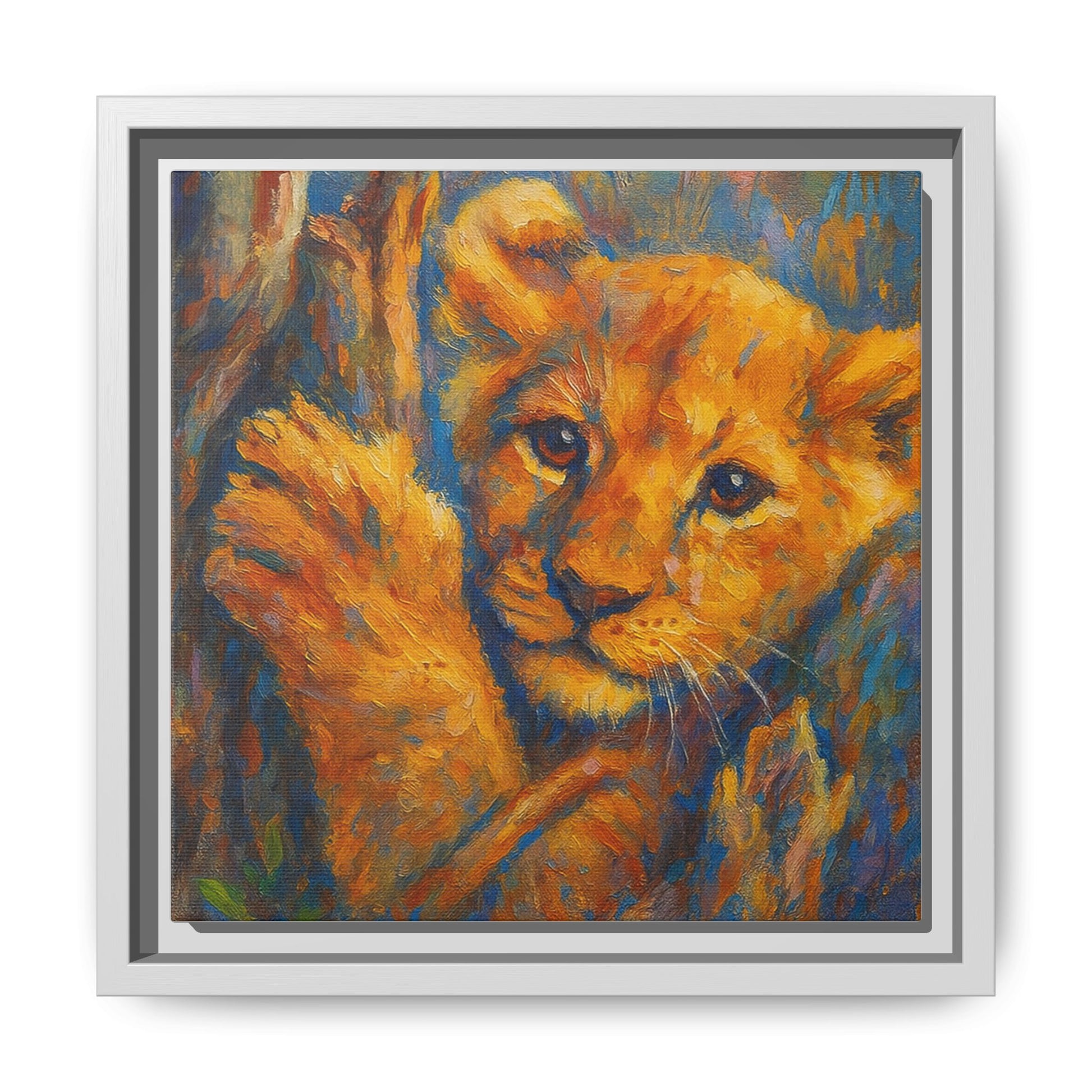 Lion Cub in Tree