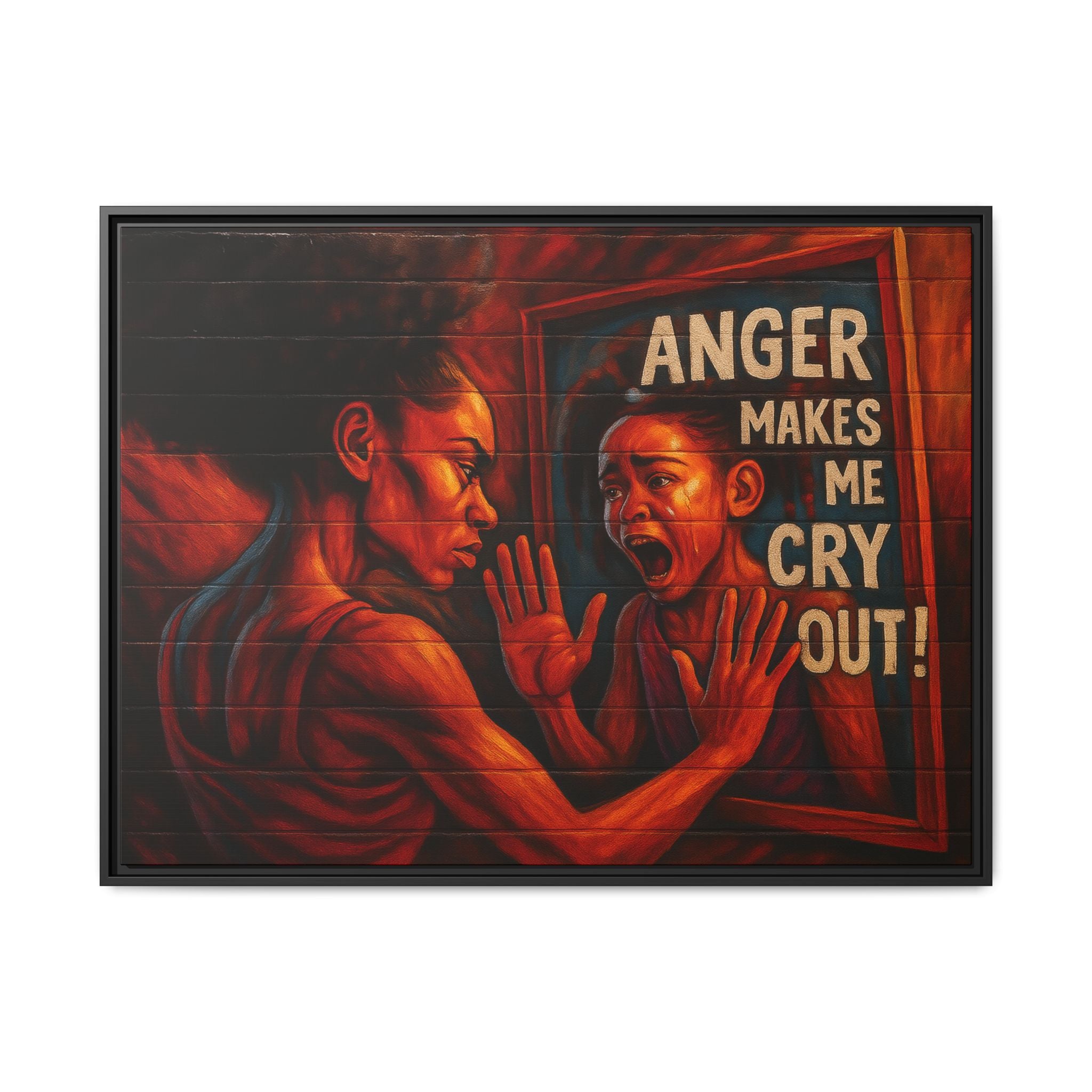 Framed Wall Art - Emotionally Resonant Canvas, Inspirational Home Decor, Powerful Motivational Gift, Unique Art for Self-Reflection