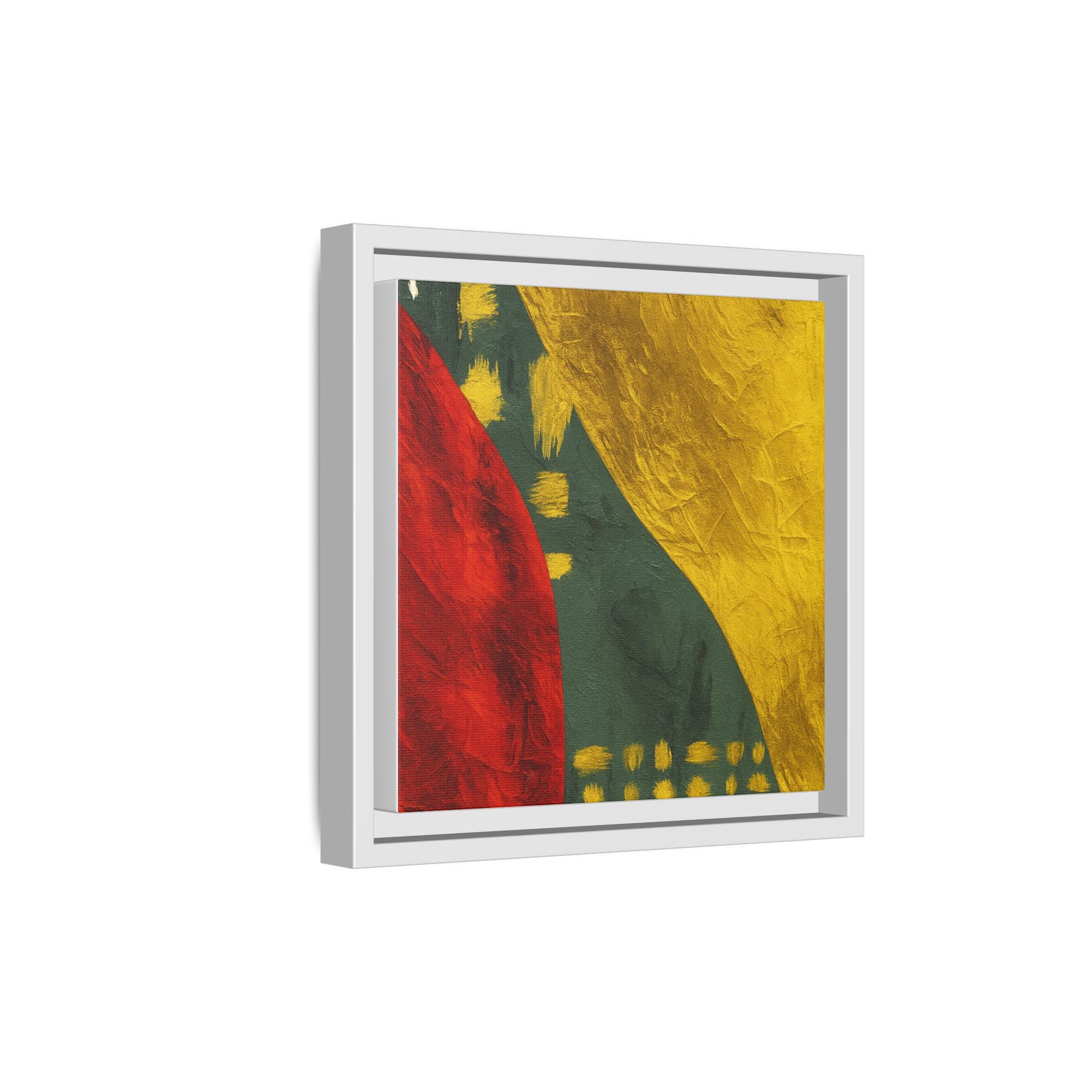 Red Green Gold Abstract