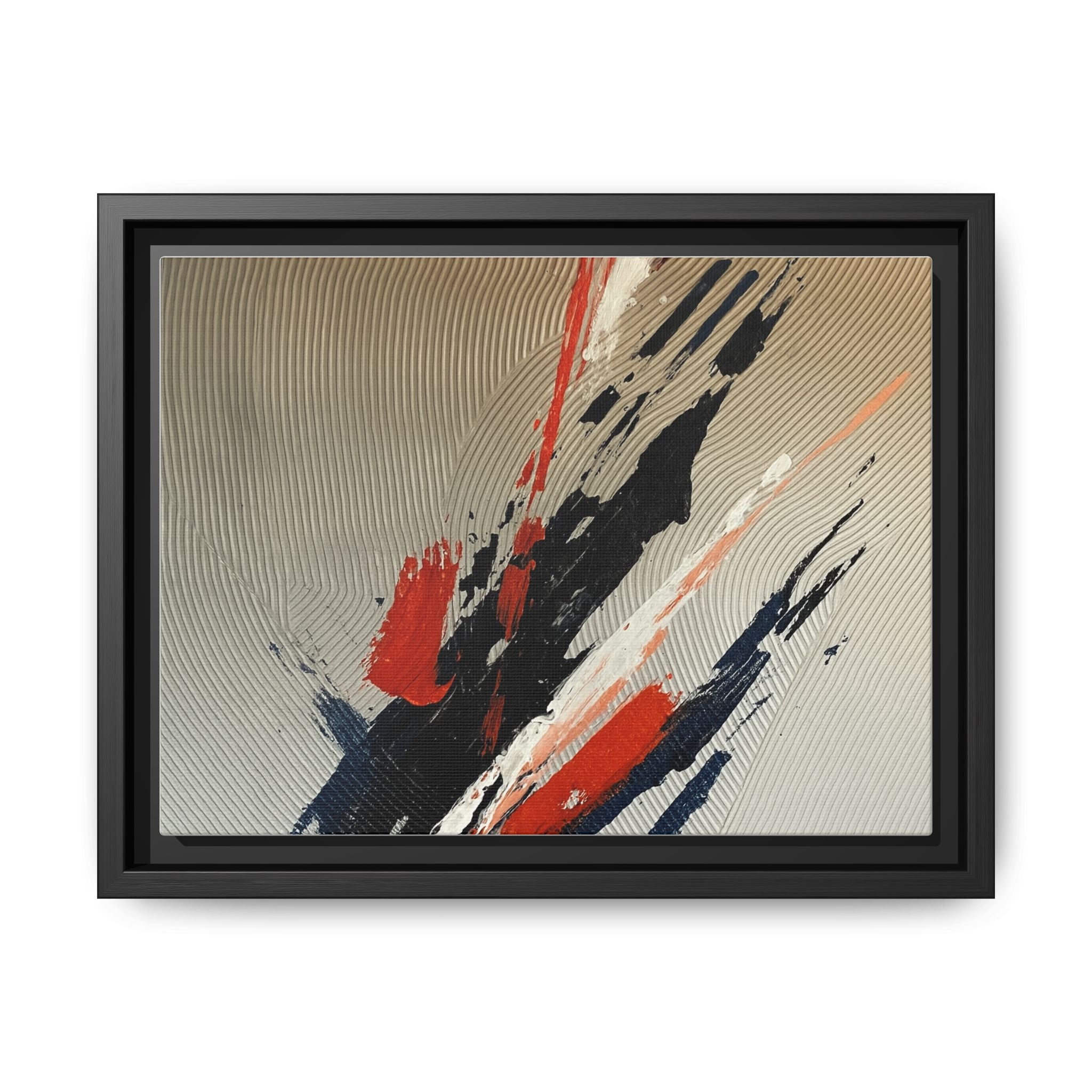 Black Red White Splatter