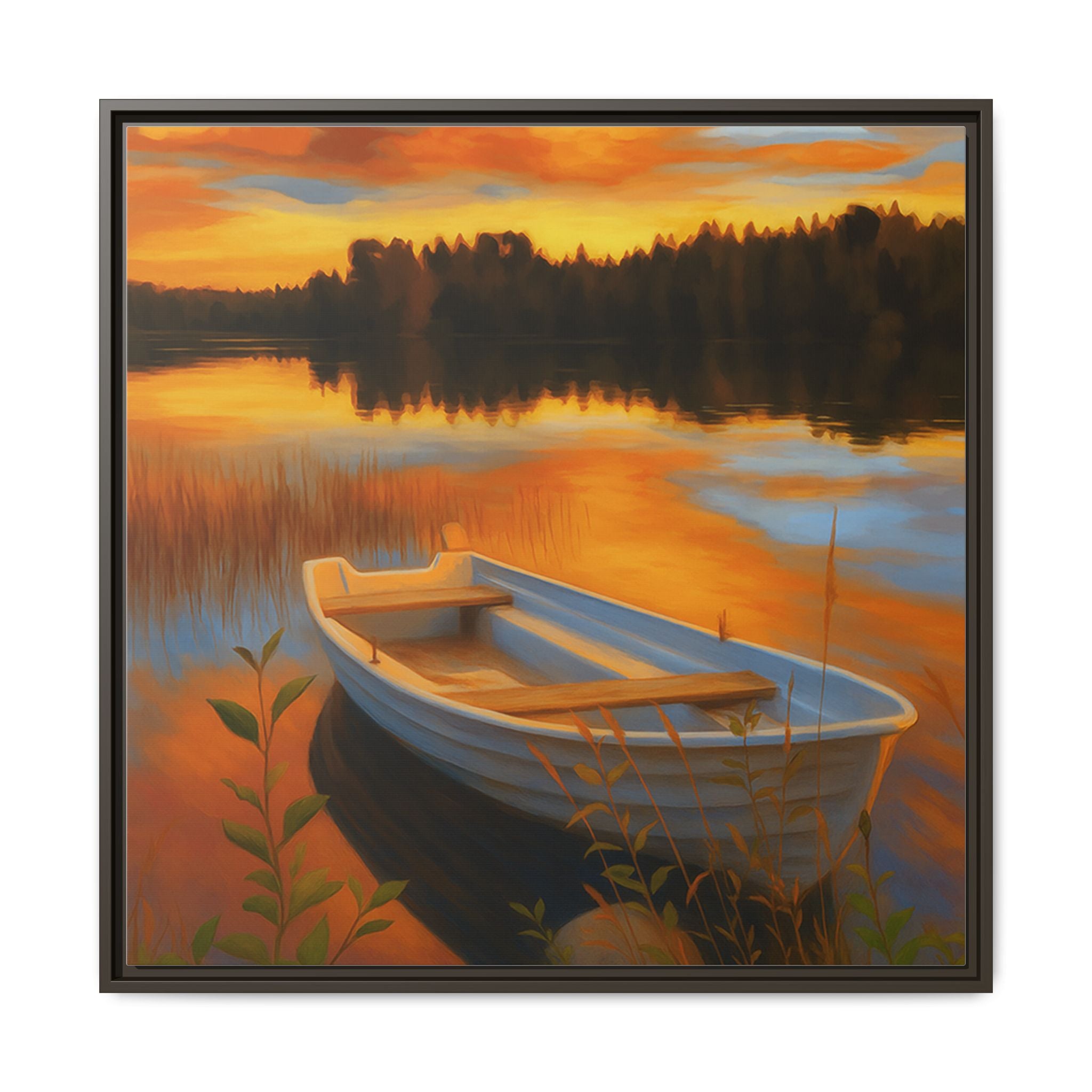 Sunset Boat Reflections