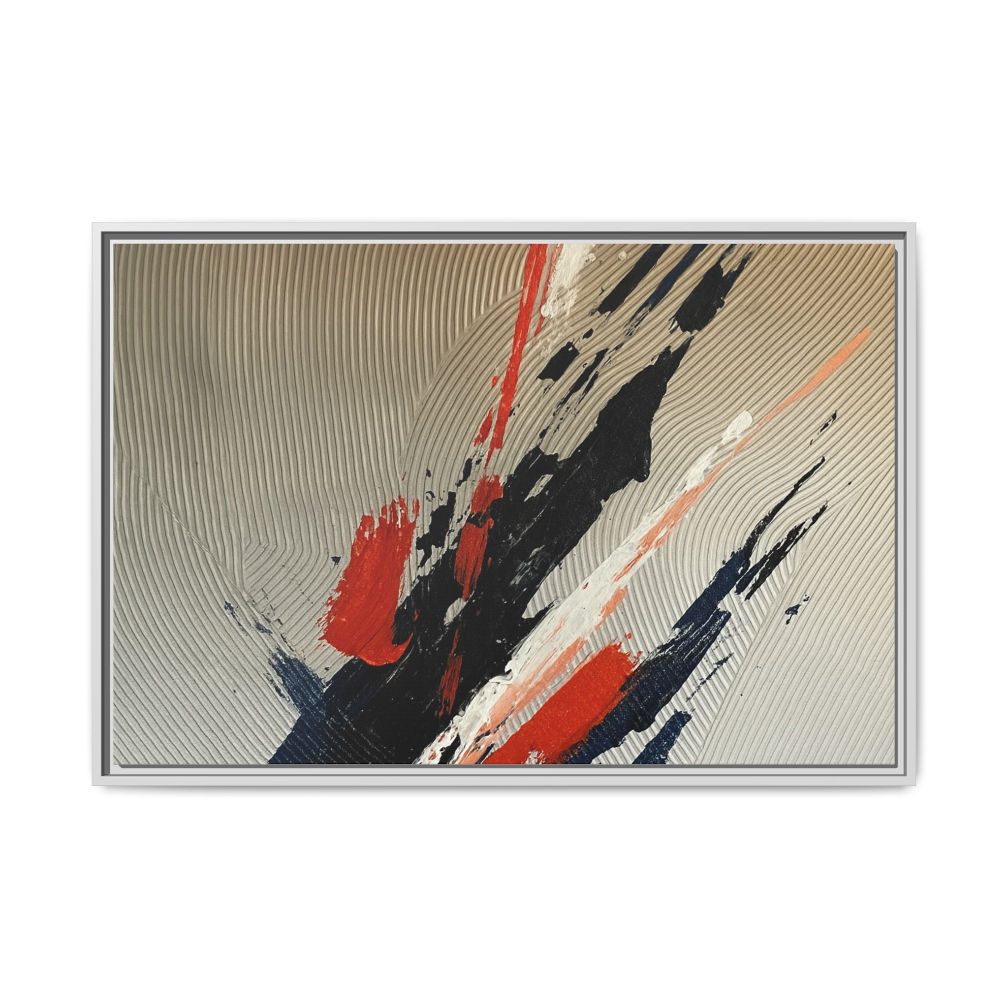 Black Red White Splatter