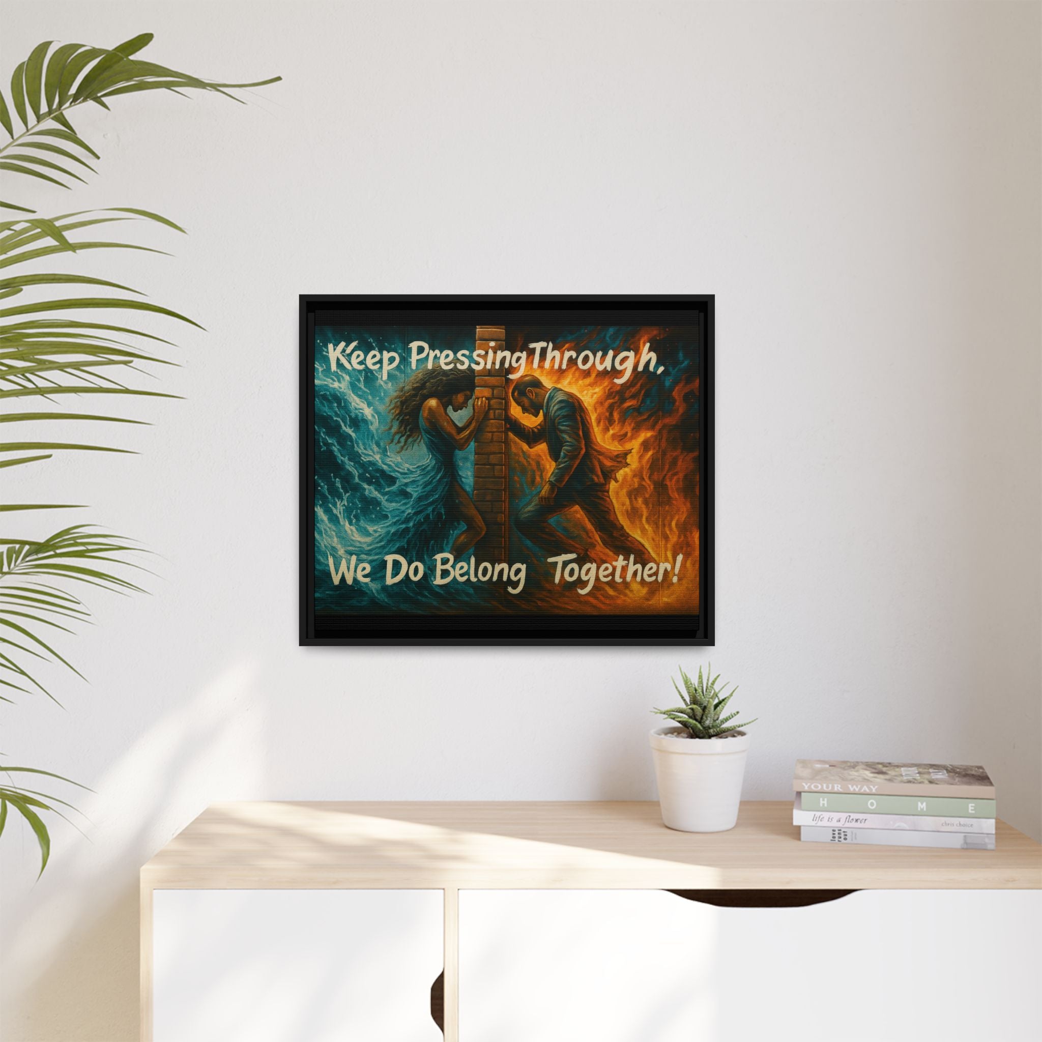 Matte Canvas, Framed (Multi-color)