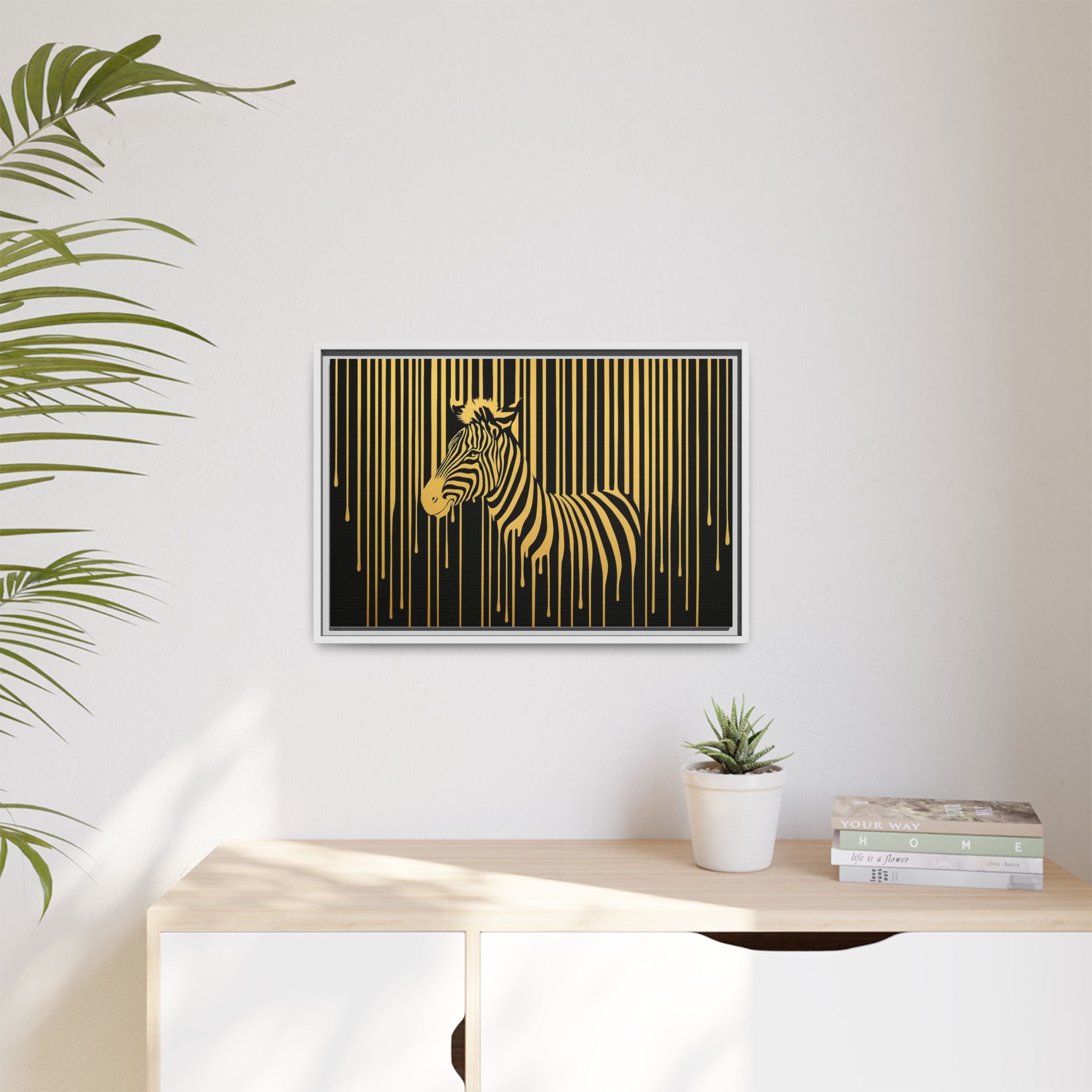 Gold Dripping Zebra