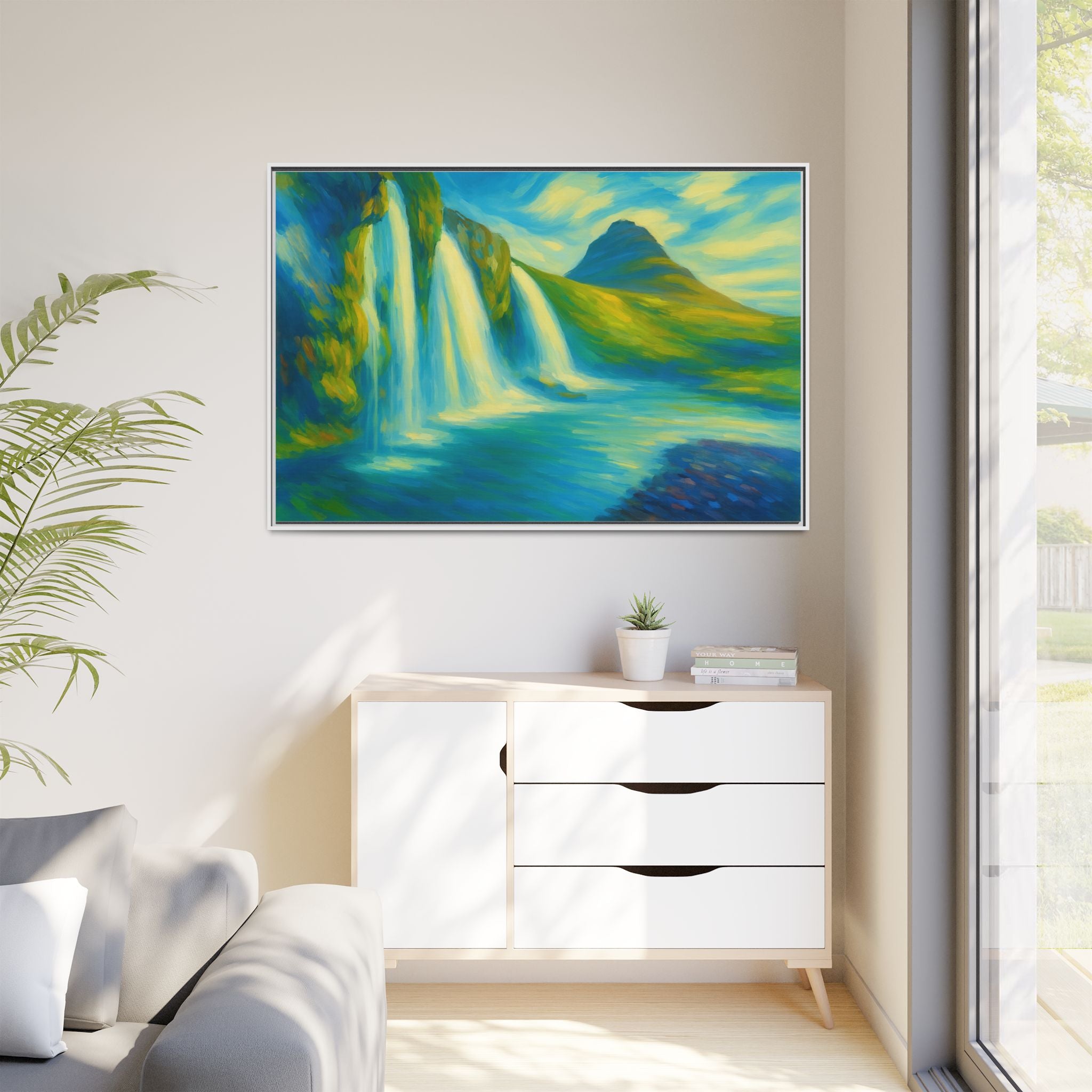 Waterfall Green Landscape