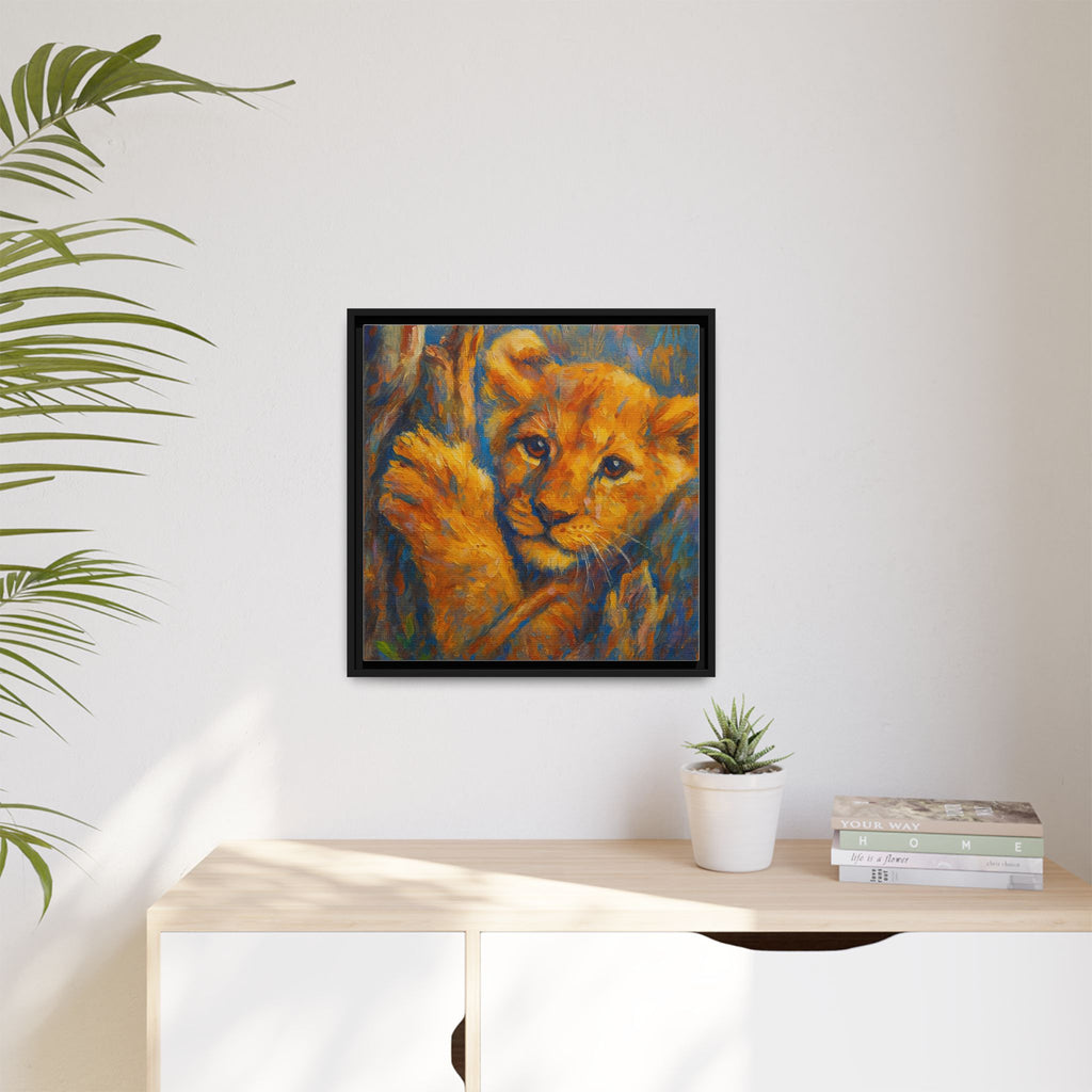 Lion Cub in Tree