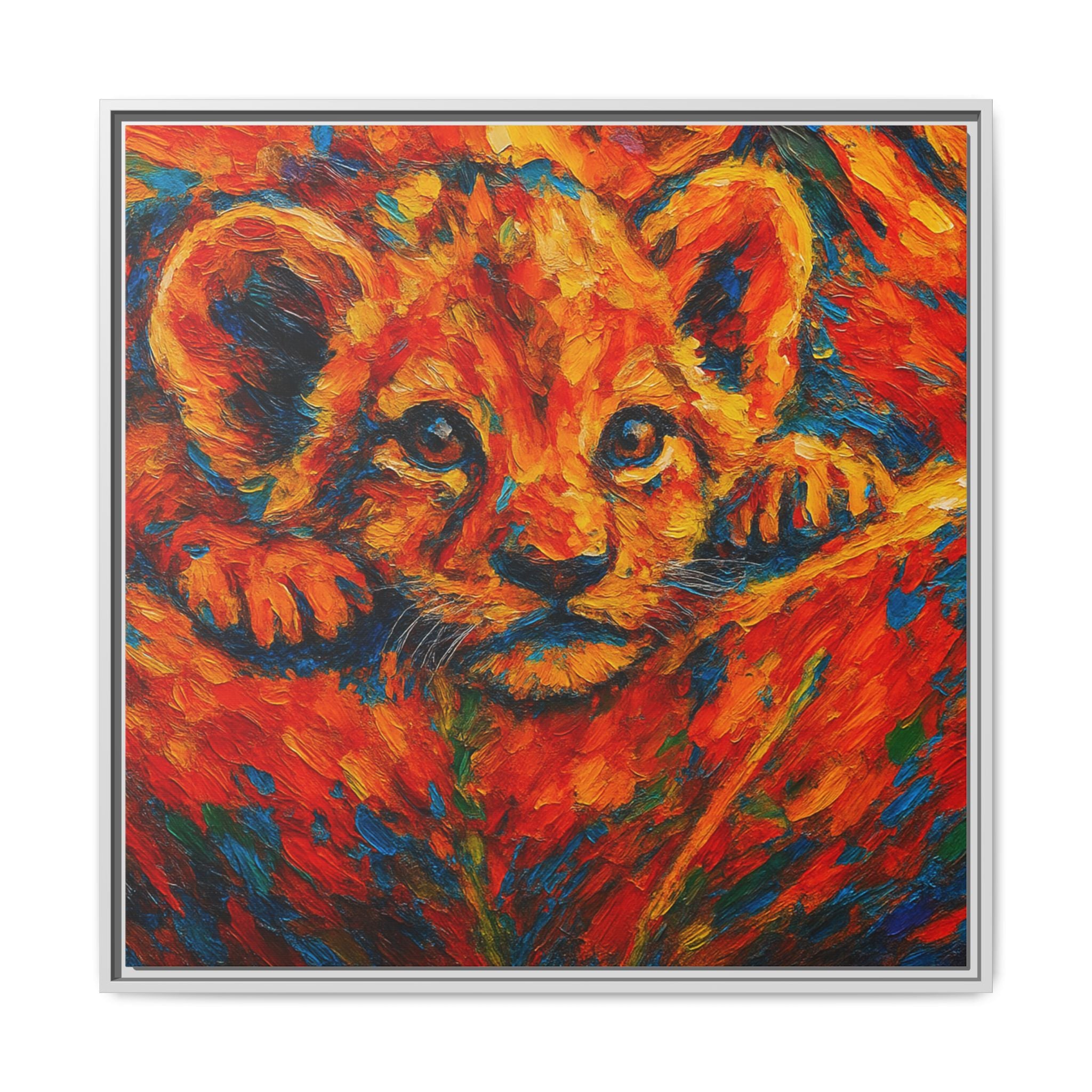 Vibrant Lion Cub