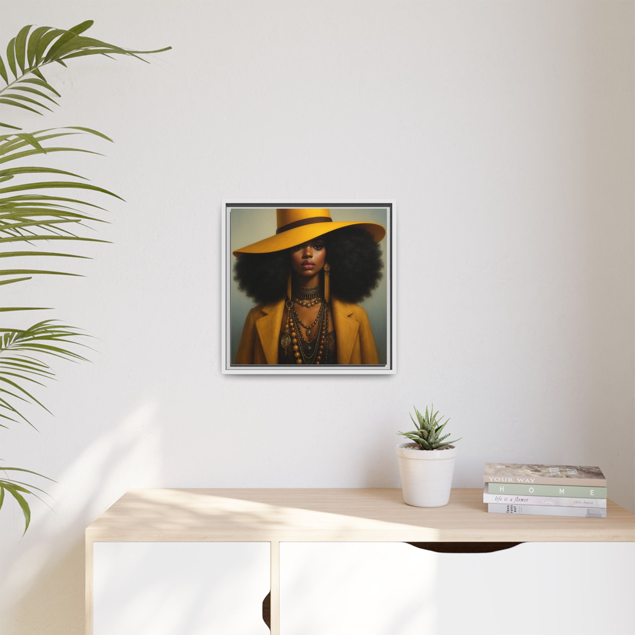 Yellow Afro Royalty of Elegance