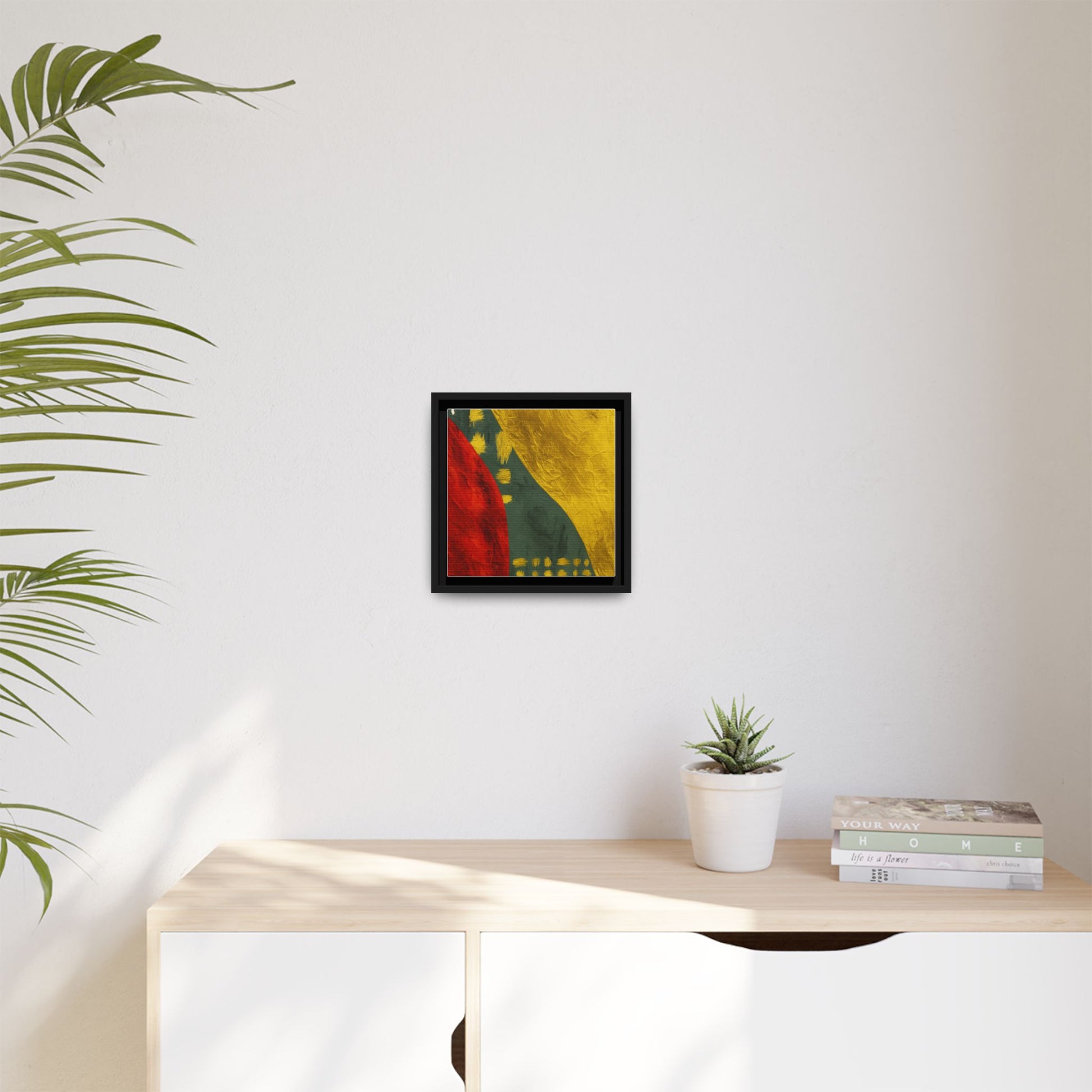 Red Green Gold Abstract