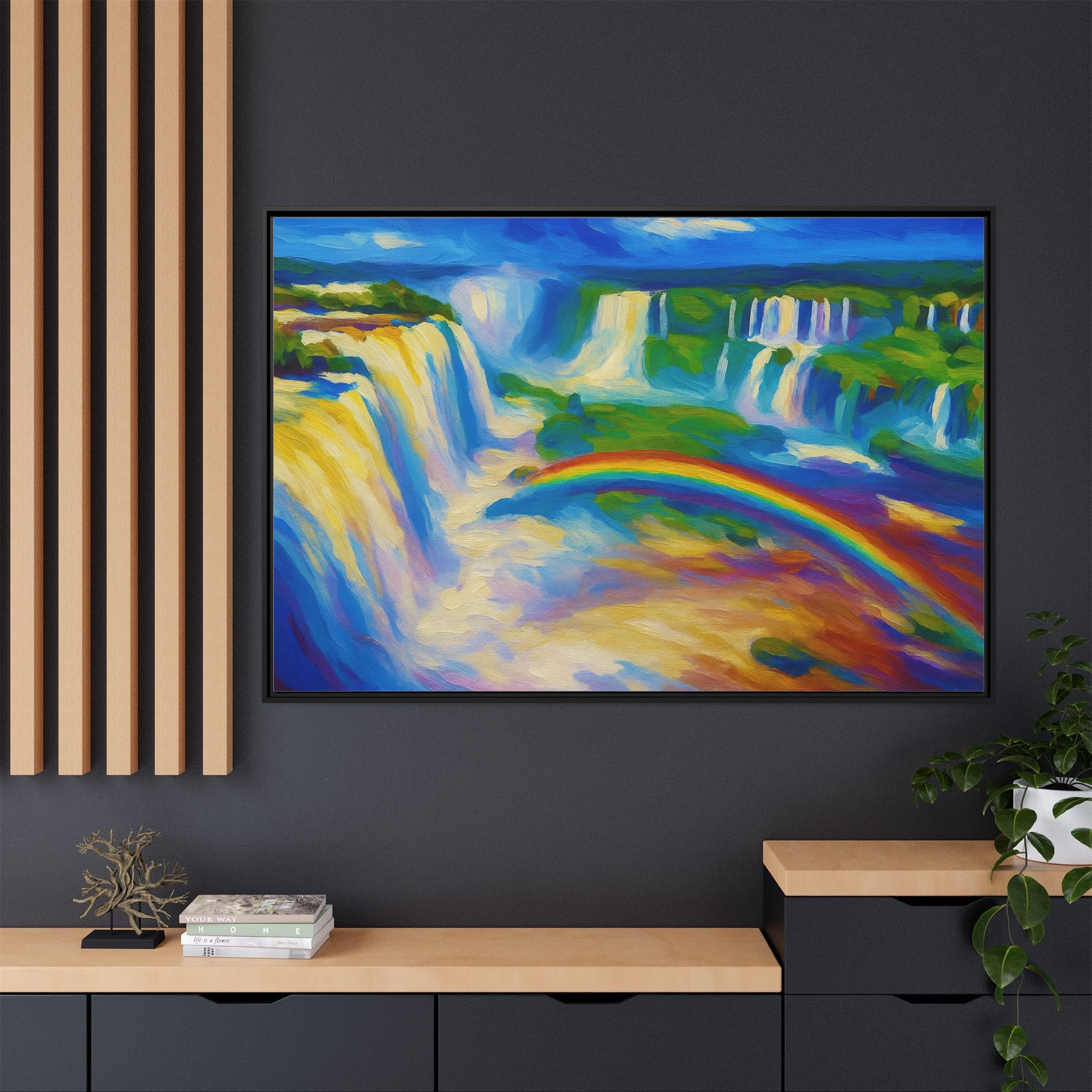 Waterfall Rainbow Splash