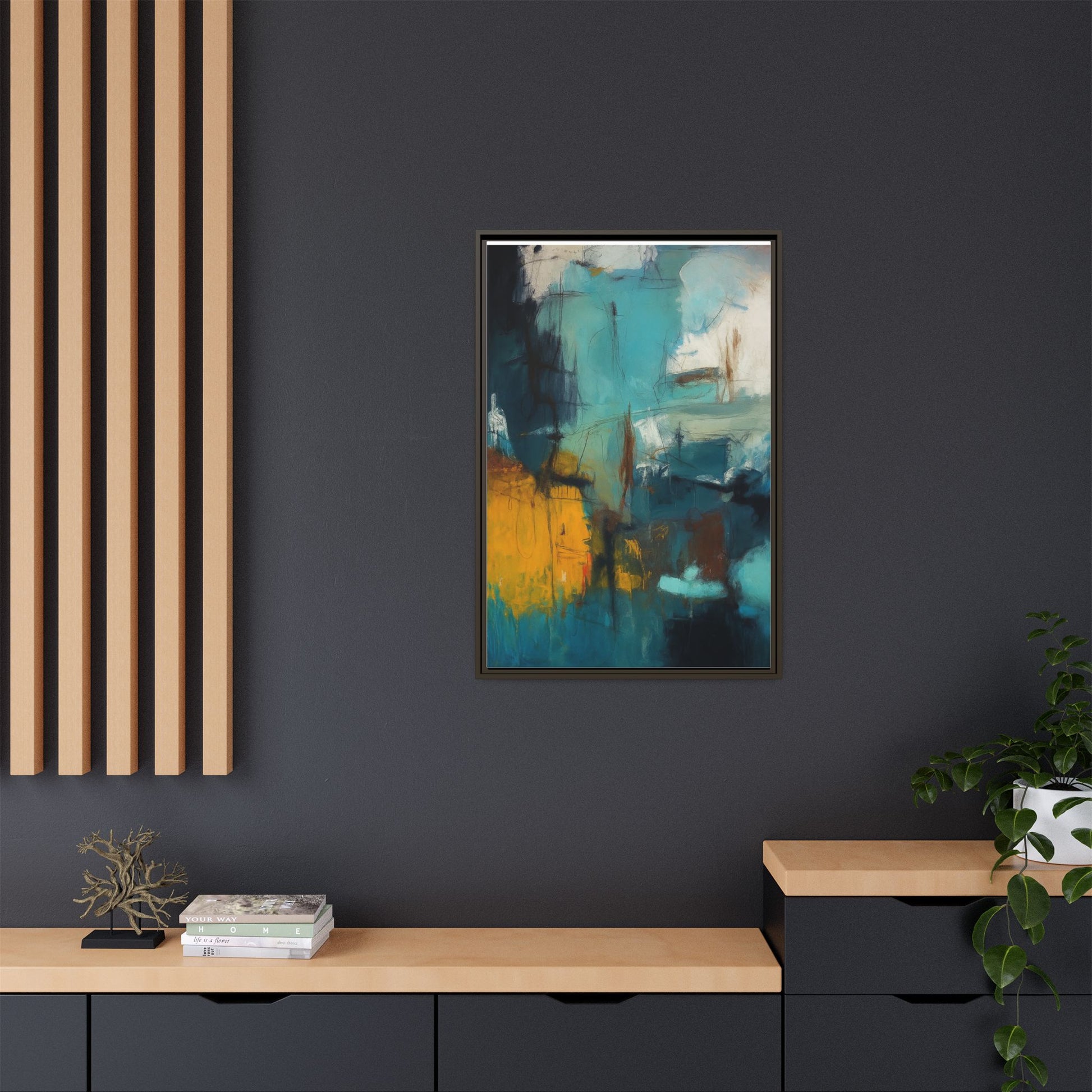 Abstract Blue Gold
