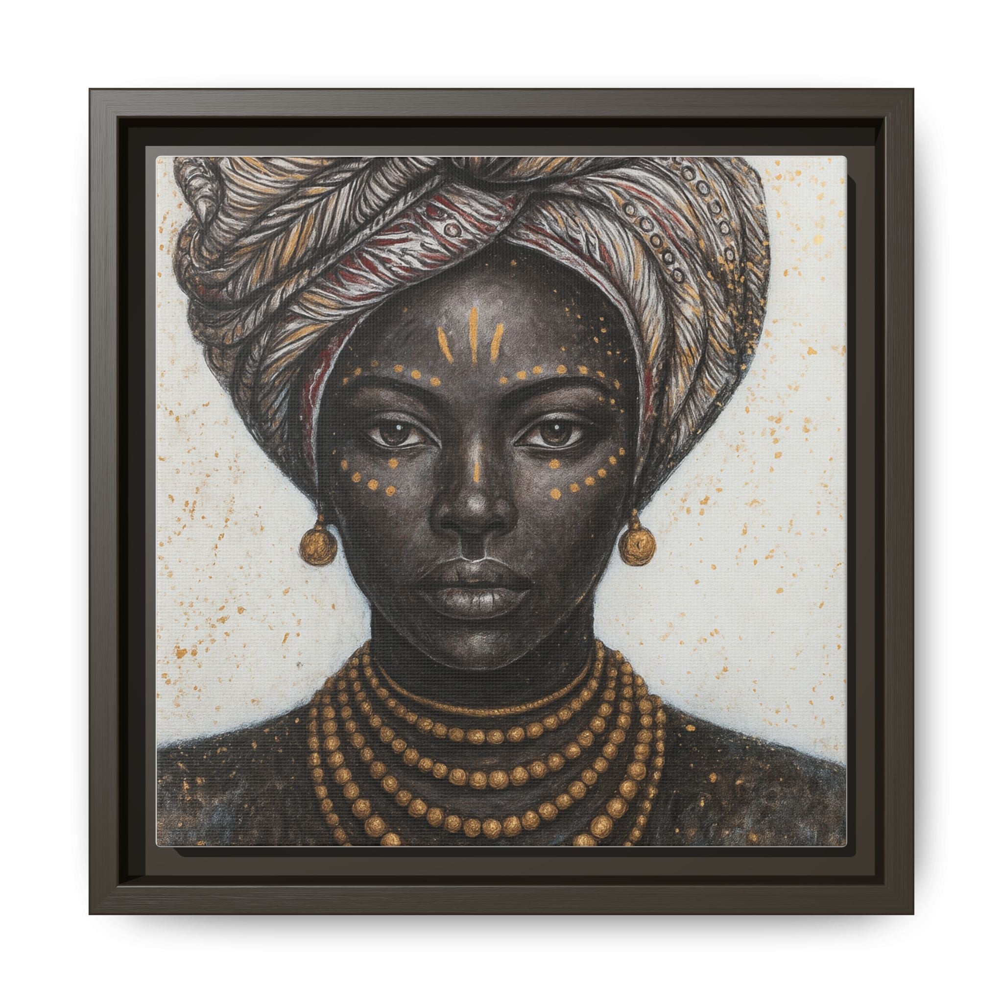 White Artistic African Lady