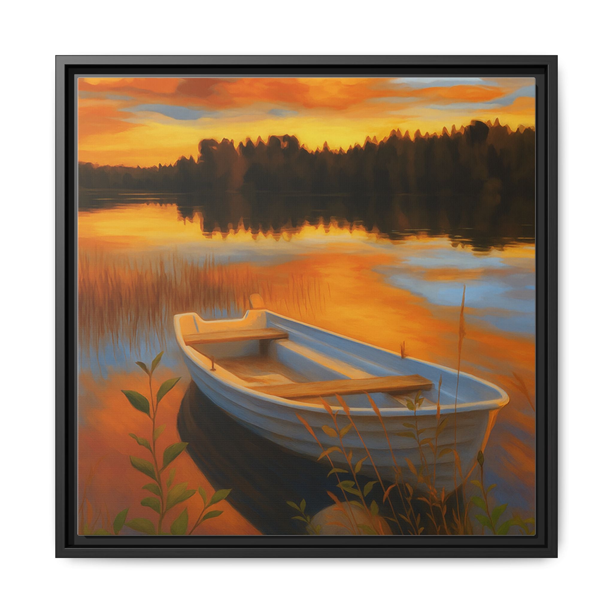 Sunset Boat Reflections