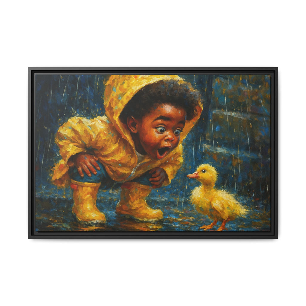 Yellow Child and Duck