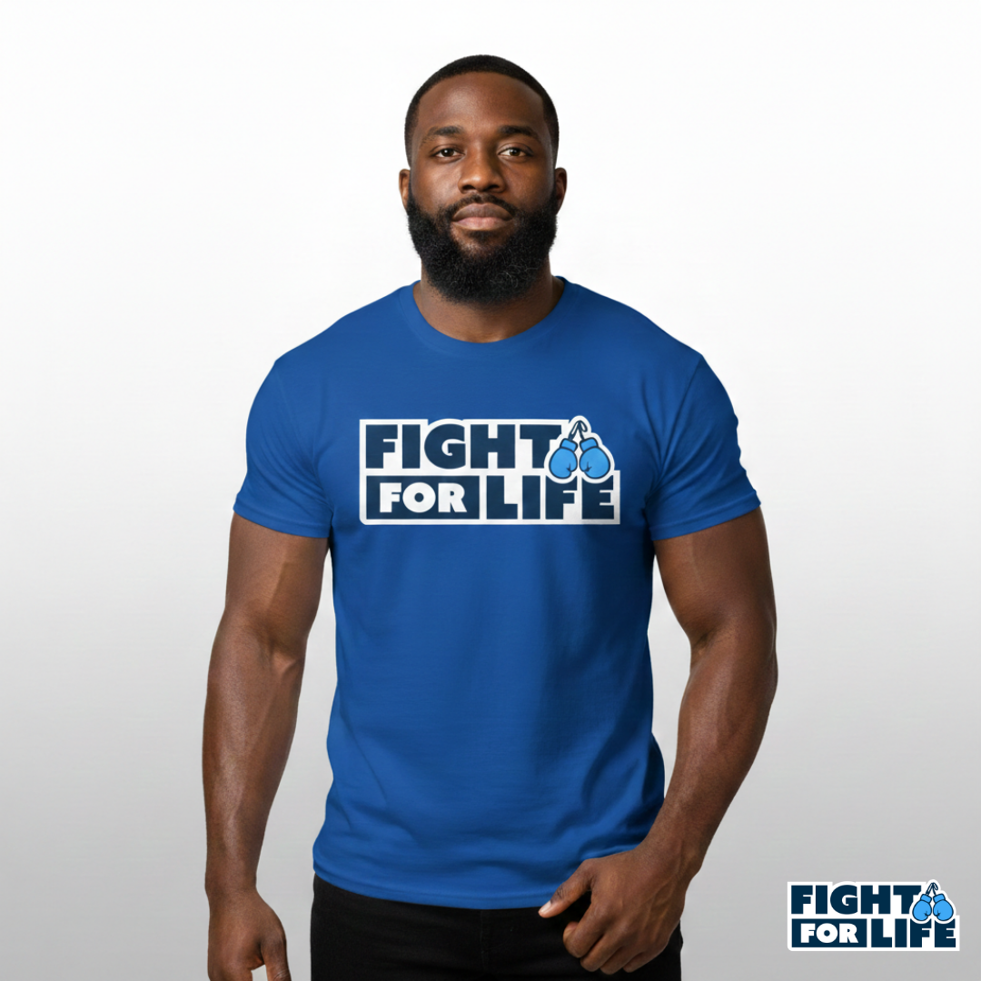 Fight For Life T-Shirt — Royal Blue Tee
