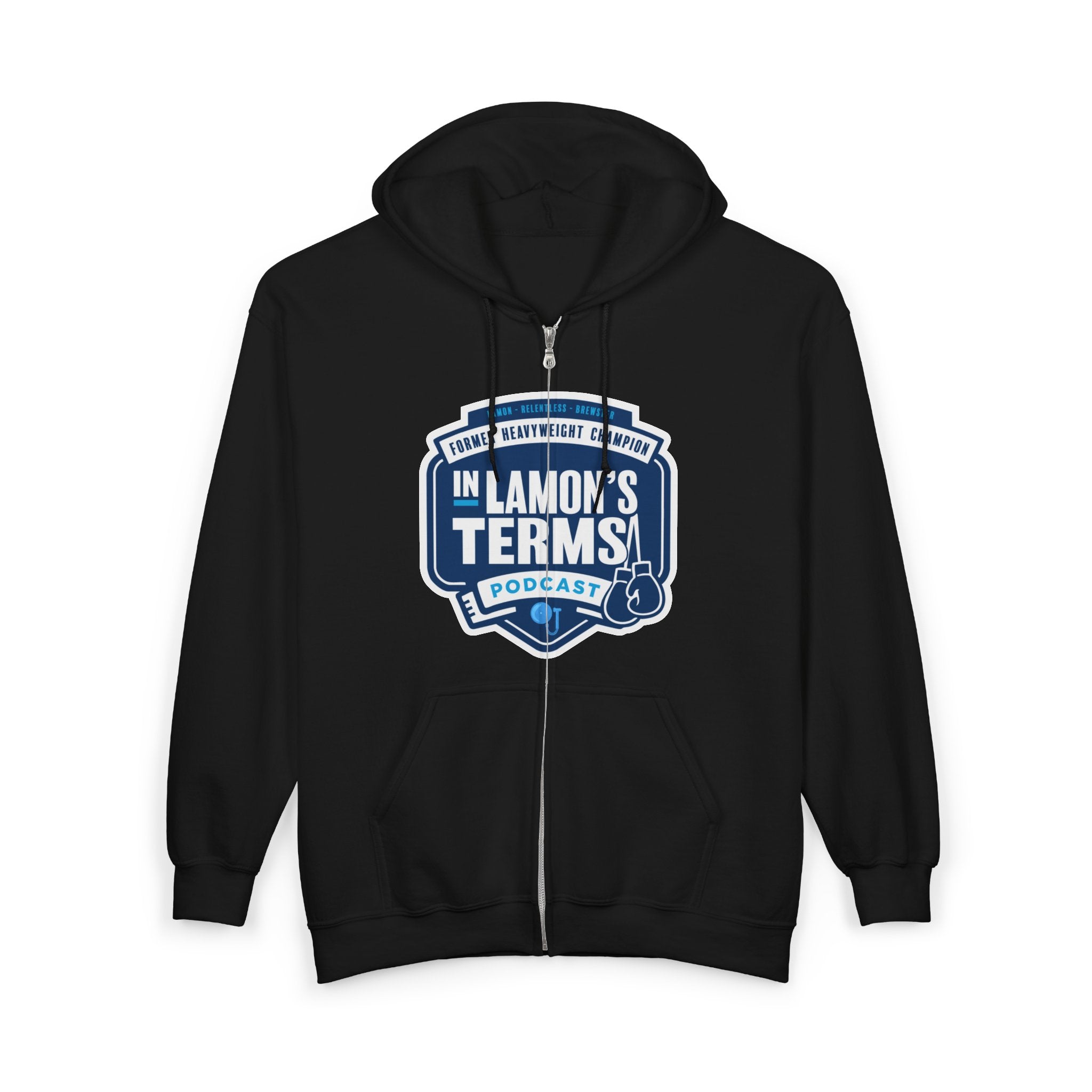 "In Lamon's Terms Podcast" — Fan Hoodie Podcast Logo Zip Hoodie