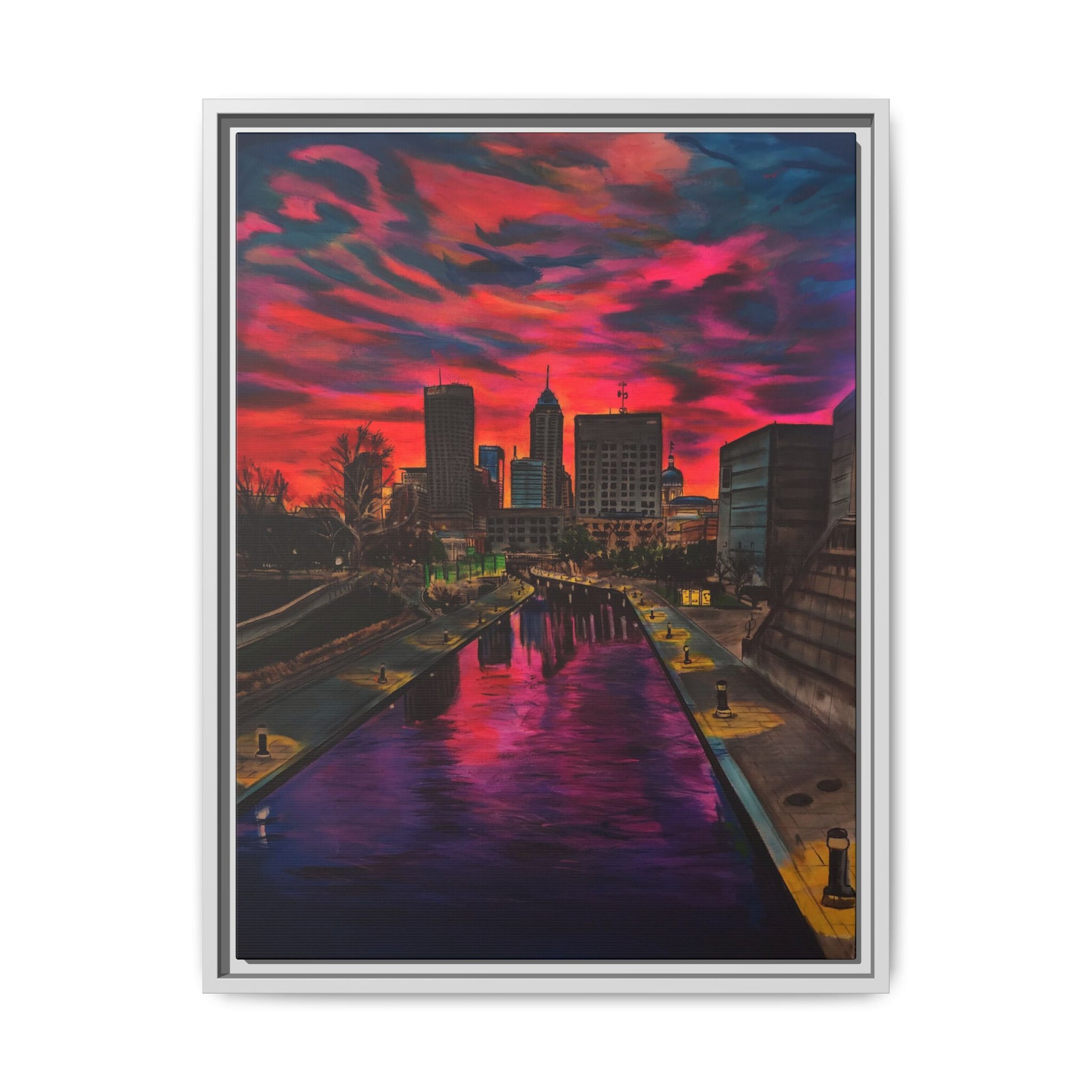 Vibrant Canal Cityscape