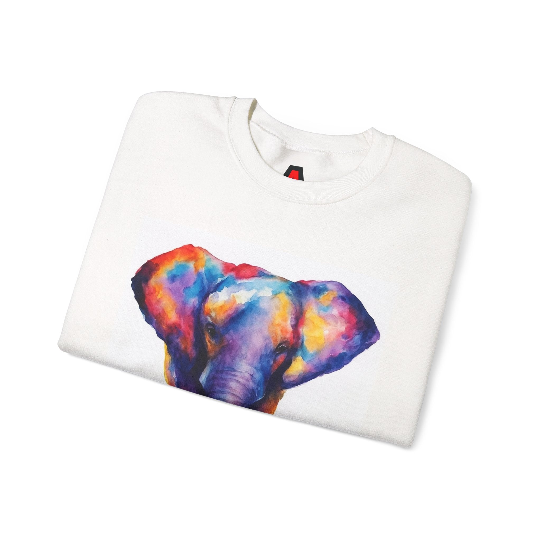Color Splash Elephant Crewneck Sweatshirt