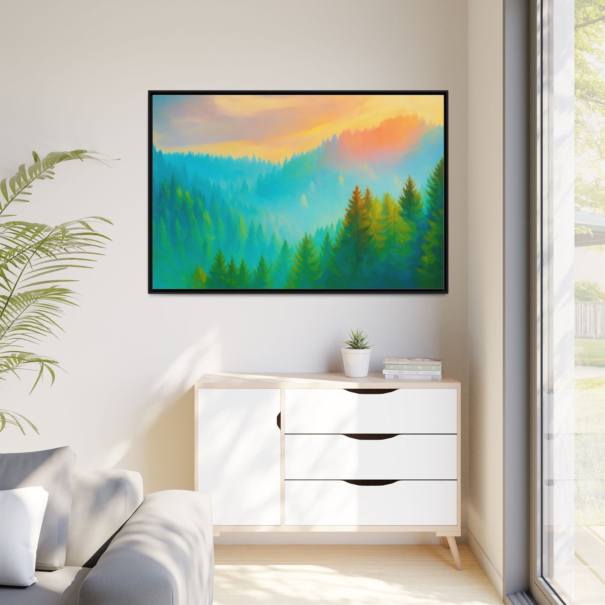 Serene Sun Forest Nature