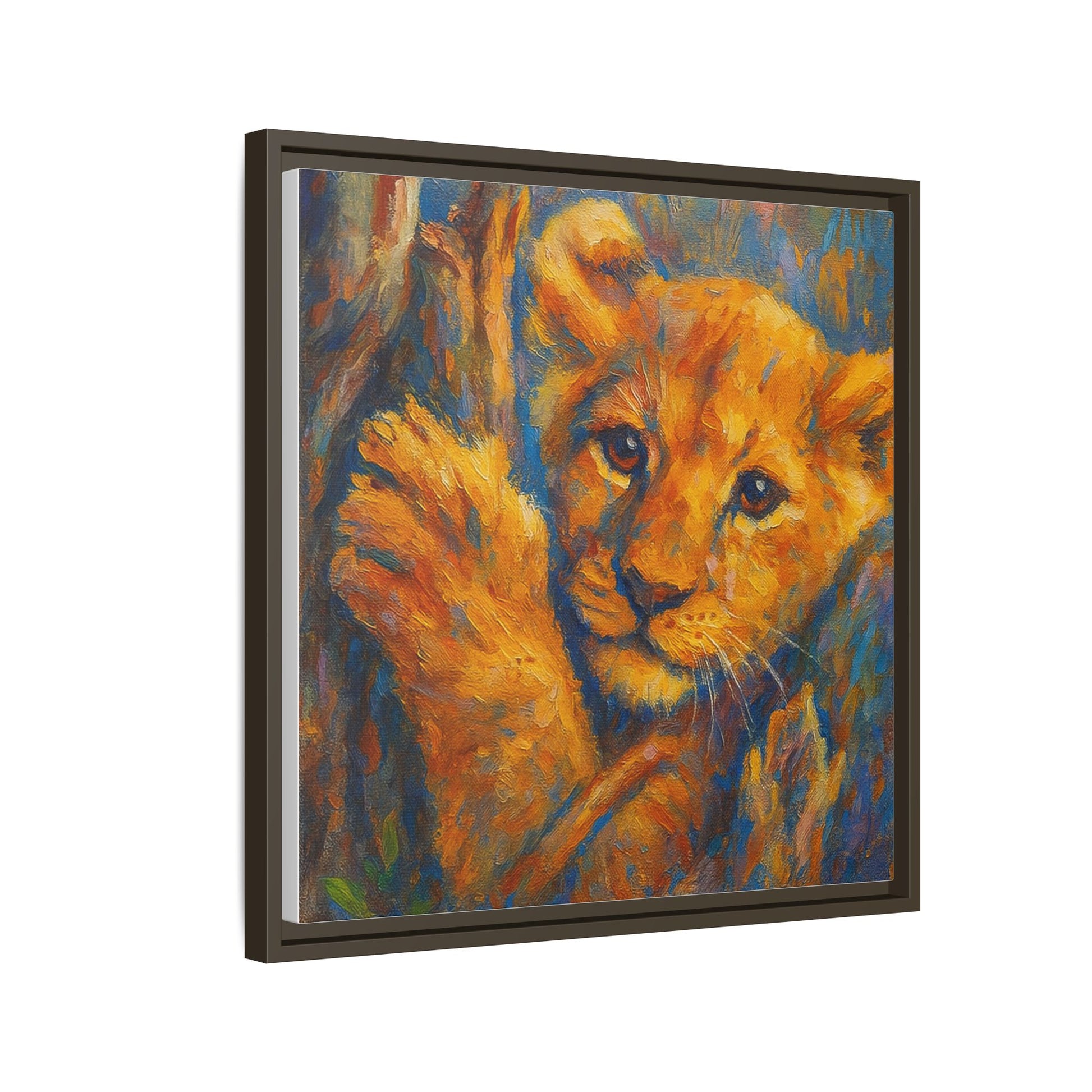 Lion Cub in Tree